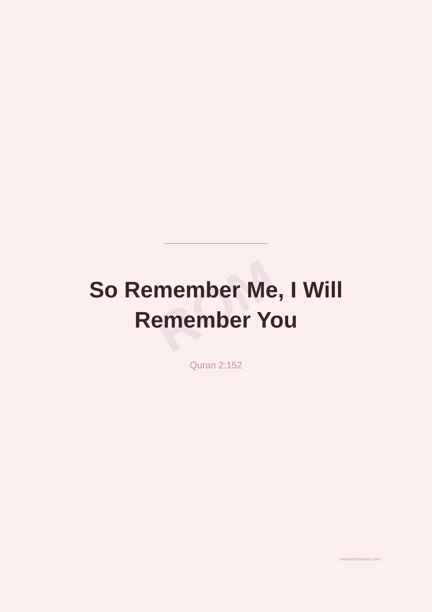So Remember Me, I Will Remember You · Gül — ROM dijital ürün önizlemesi (filigranlı)