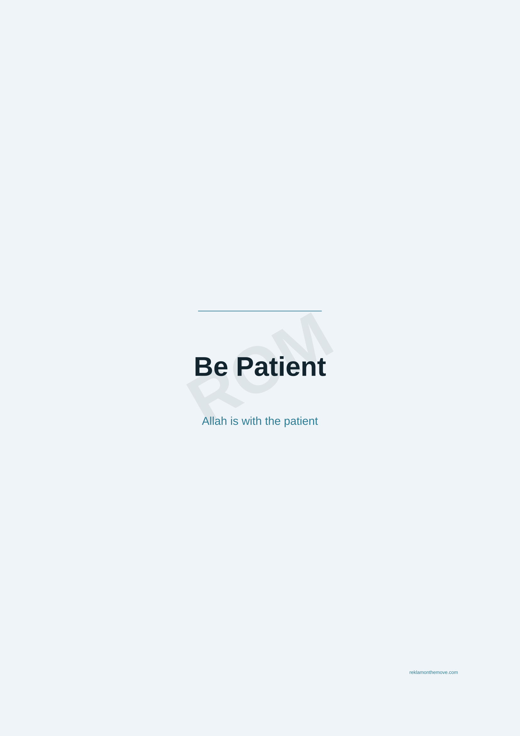 Be Patient · Okyanus — ROM dijital ürün önizlemesi (filigranlı)