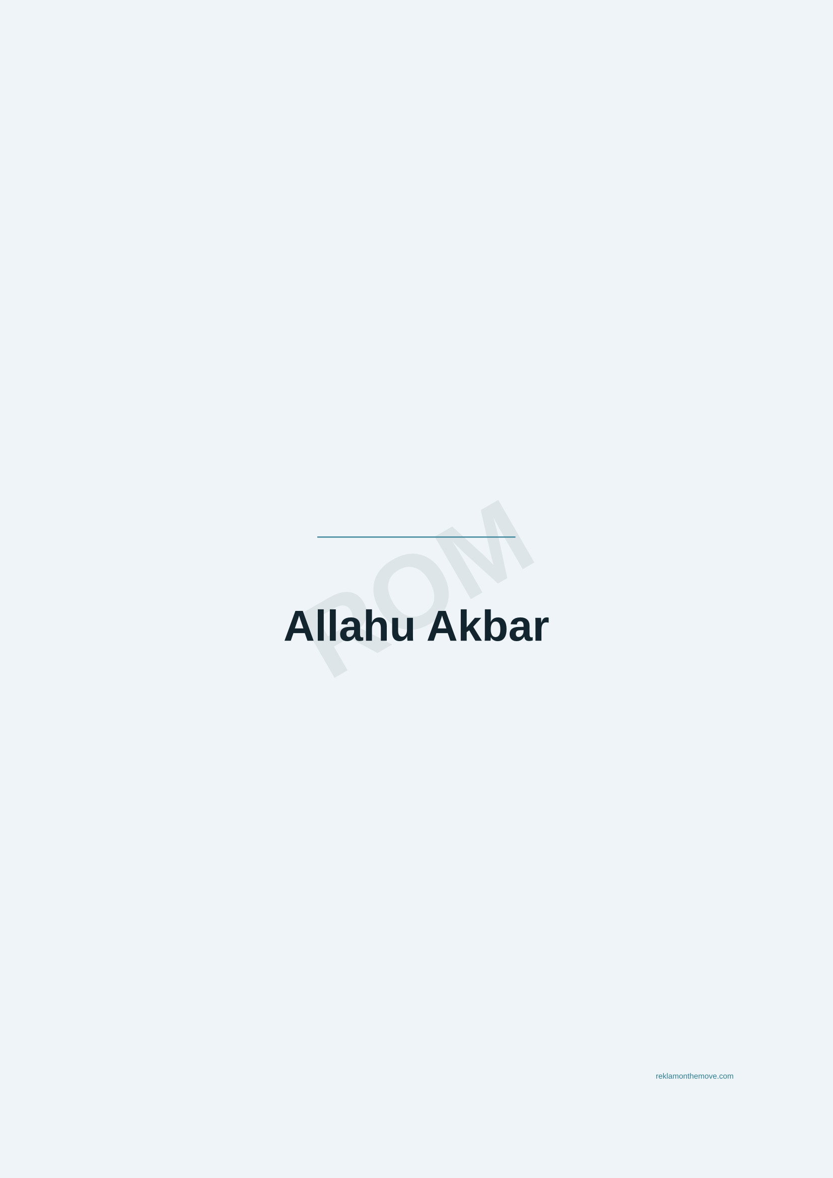 Allahu Akbar · Okyanus — ROM dijital ürün önizlemesi (filigranlı)