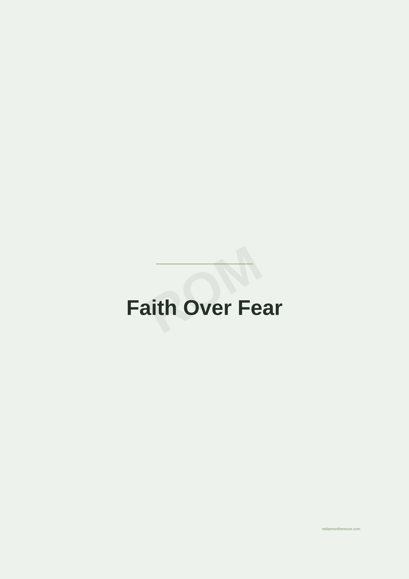 Faith Over Fear · Adaçayı — ROM dijital ürün önizlemesi (filigranlı)