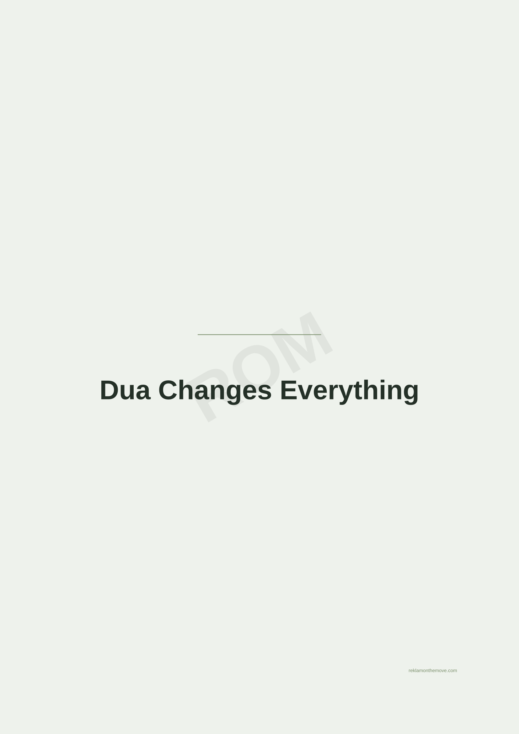 Dua Changes Everything · Adaçayı — ROM dijital ürün önizlemesi (filigranlı)