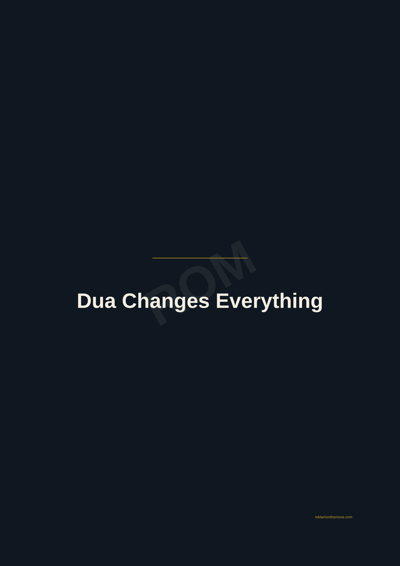 Dua Changes Everything · Gece — ROM dijital ürün önizlemesi (filigranlı)