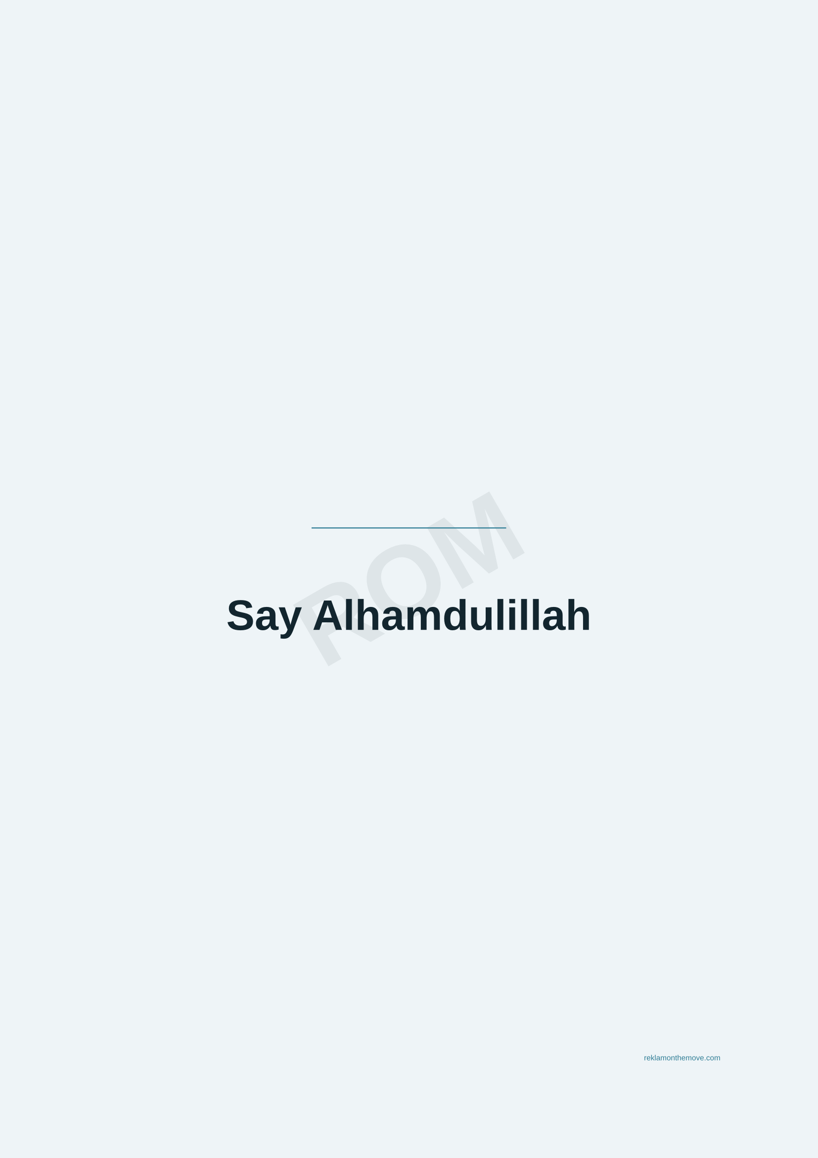 Say Alhamdulillah · Okyanus — ROM dijital ürün önizlemesi (filigranlı)