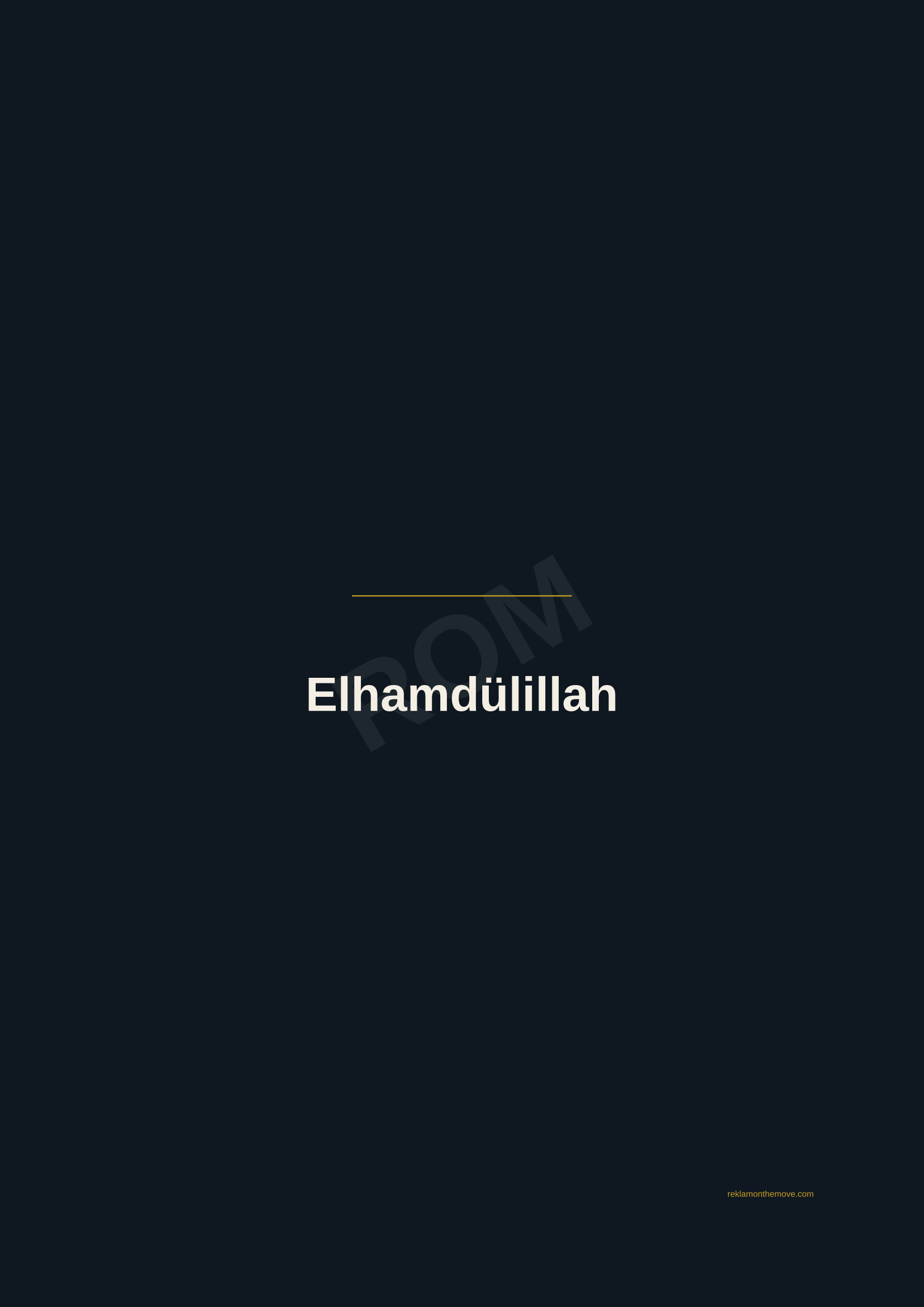 Elhamdülillah · Gece — ROM dijital ürün önizlemesi (filigranlı)