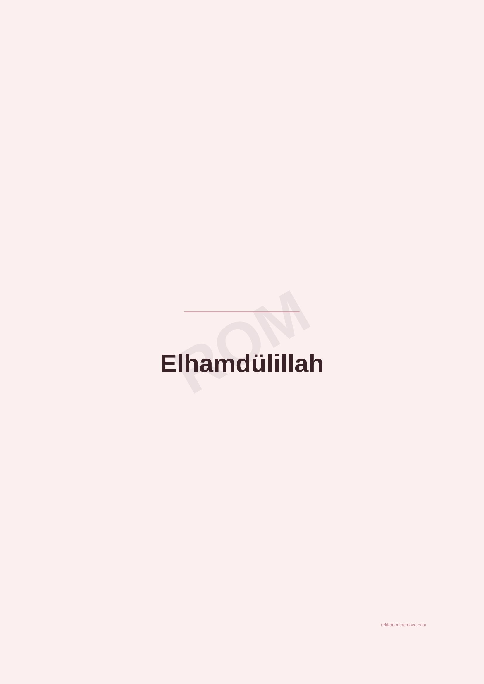 Elhamdülillah · Gül — ROM dijital ürün önizlemesi (filigranlı)