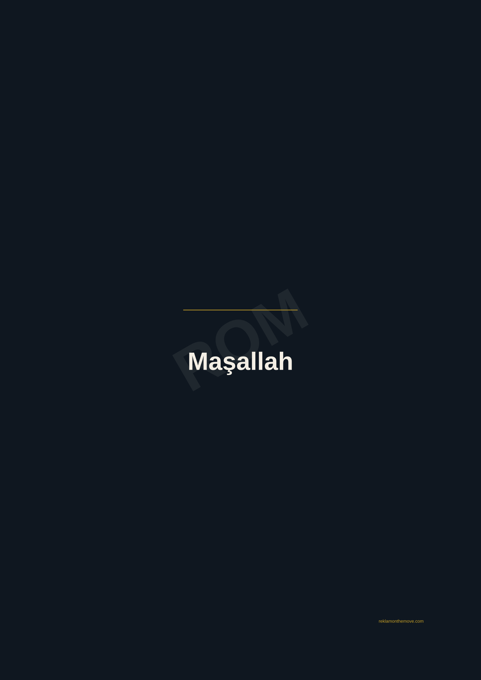 Maşallah · Gece — ROM dijital ürün önizlemesi (filigranlı)