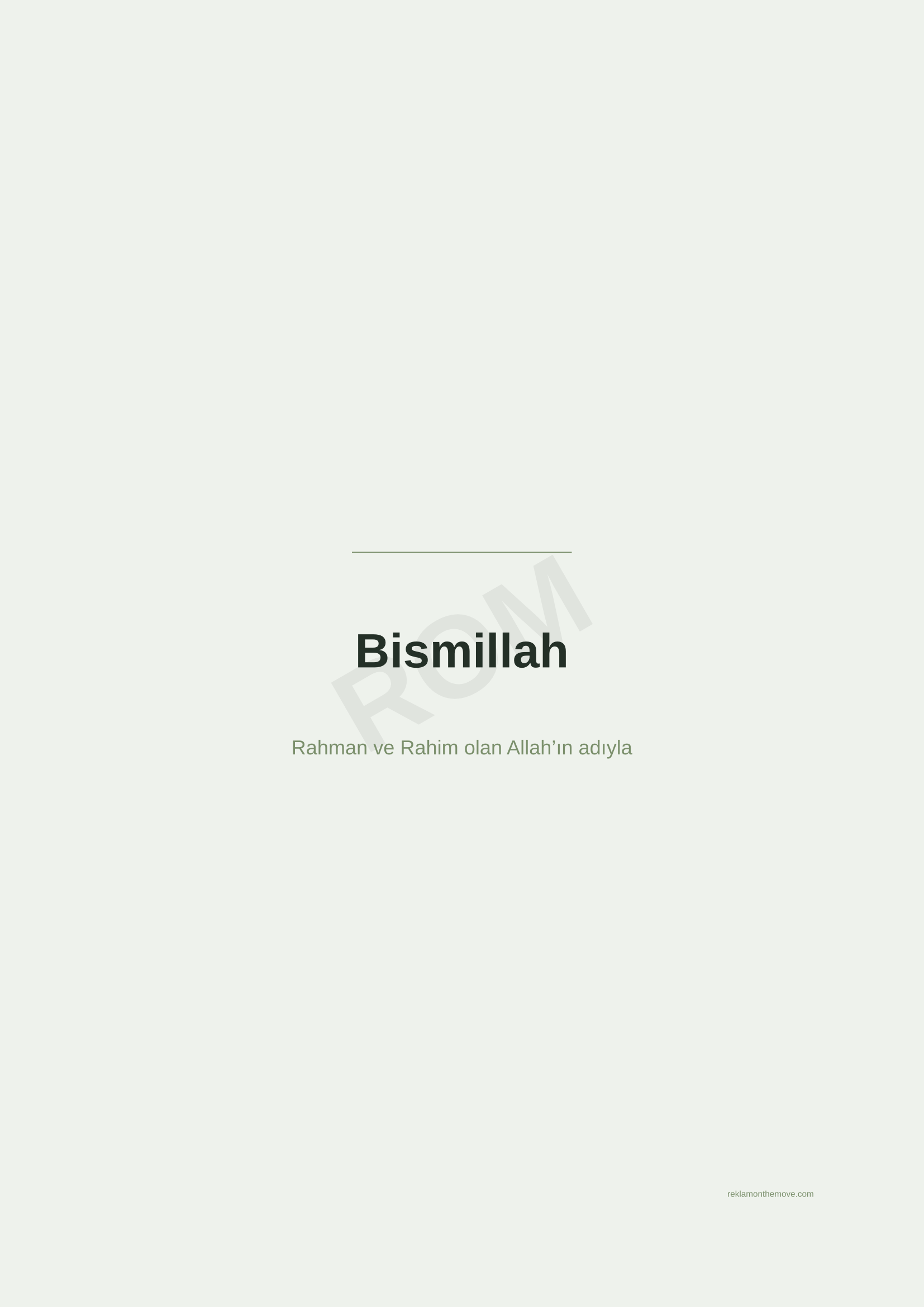 Bismillah · Adaçayı — ROM dijital ürün önizlemesi (filigranlı)