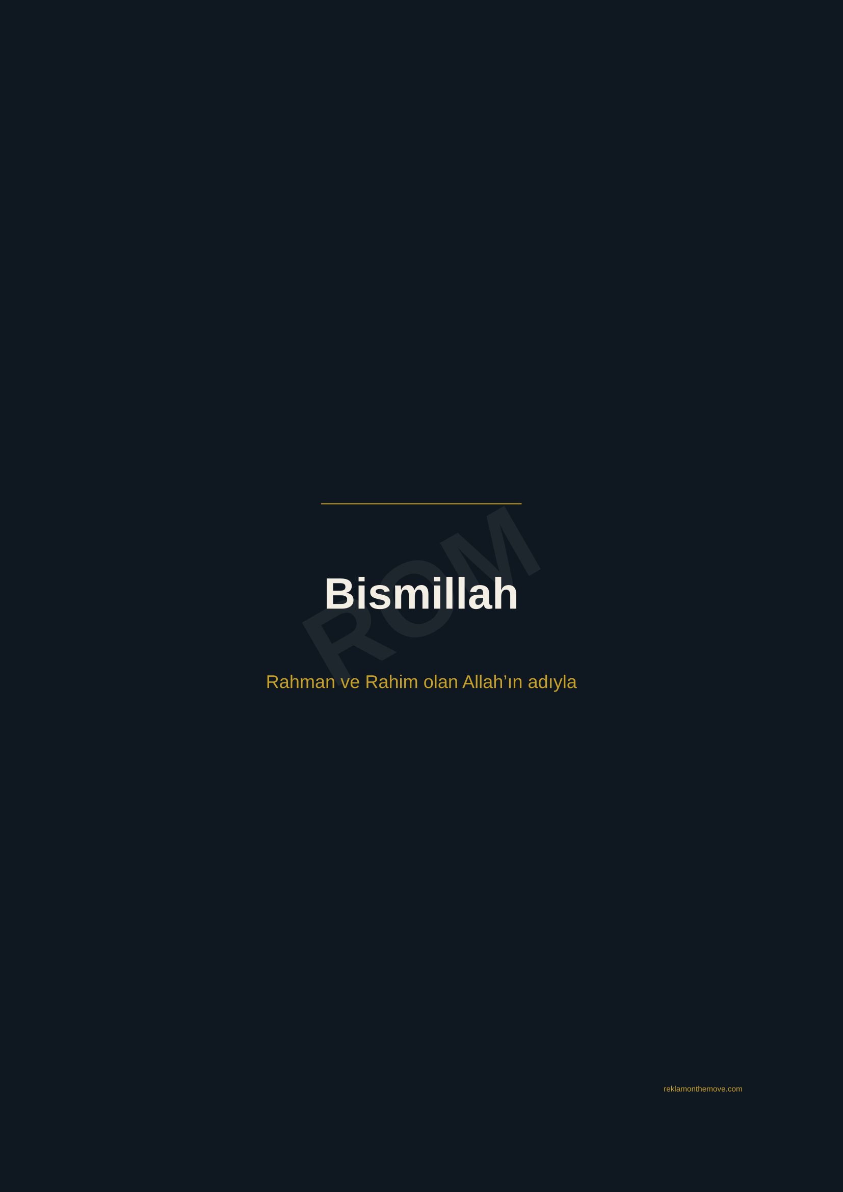 Bismillah · Gece — ROM dijital ürün önizlemesi (filigranlı)