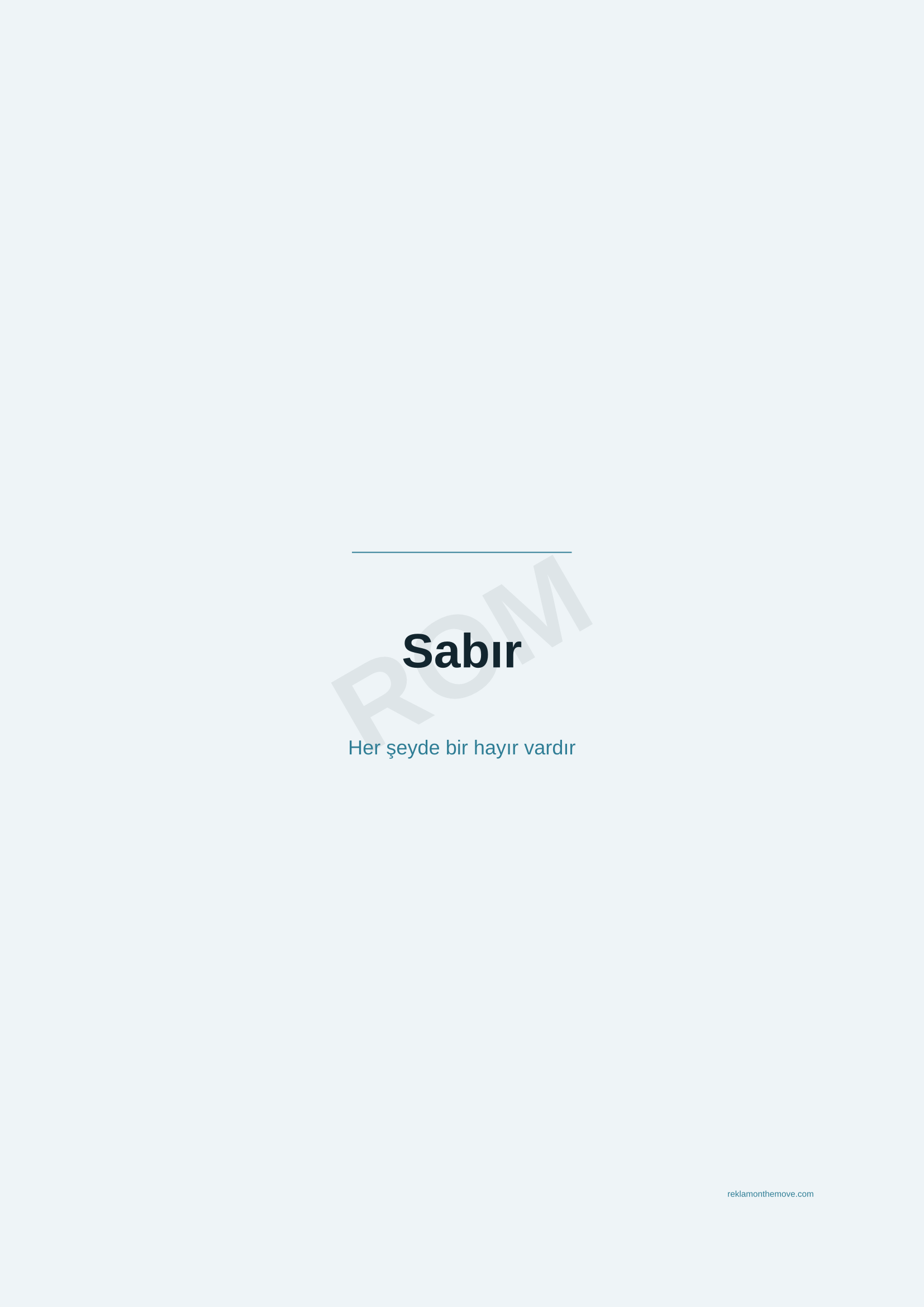 Sabır · Okyanus — ROM dijital ürün önizlemesi (filigranlı)
