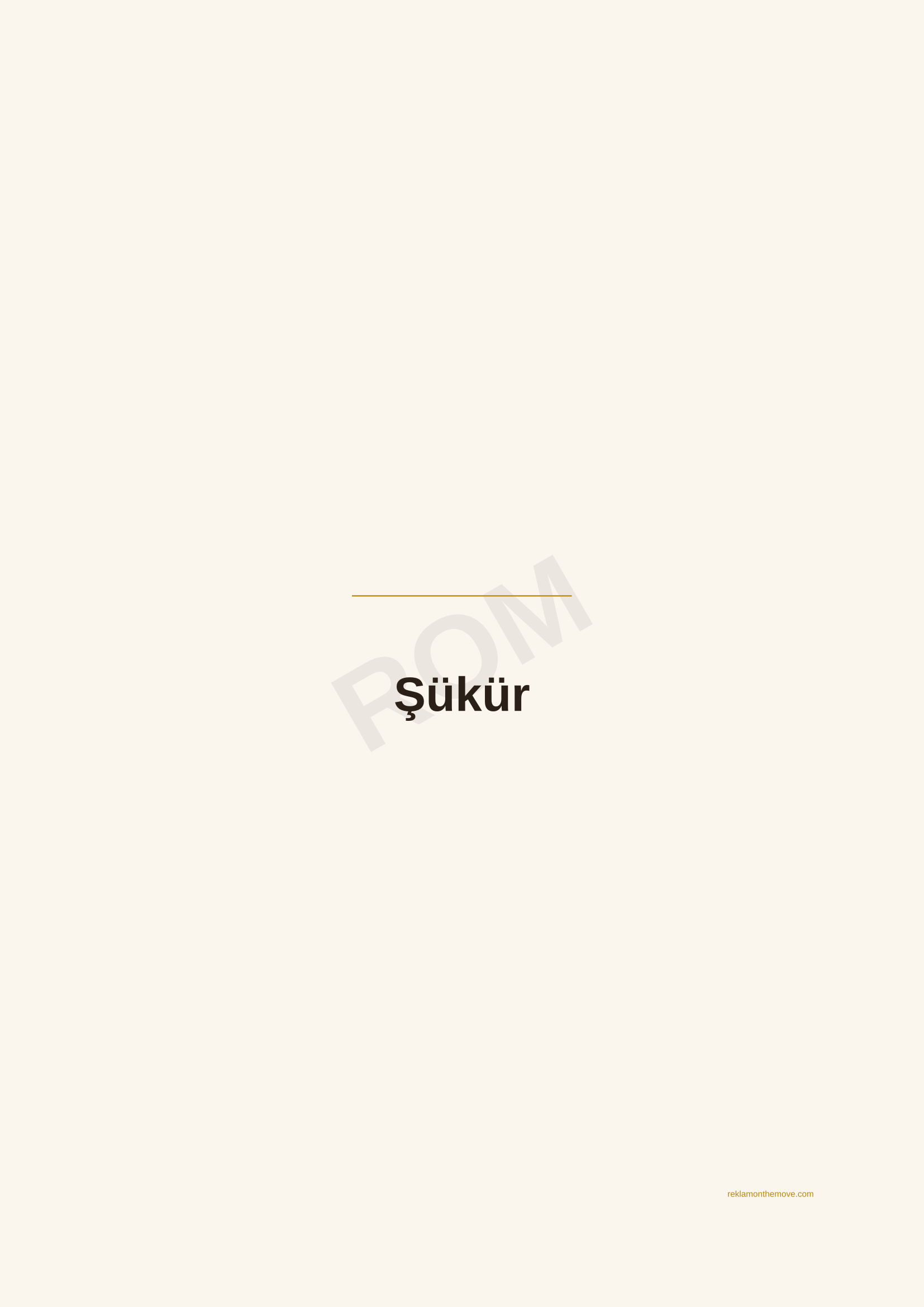Şükür · Espresso — ROM dijital ürün önizlemesi (filigranlı)