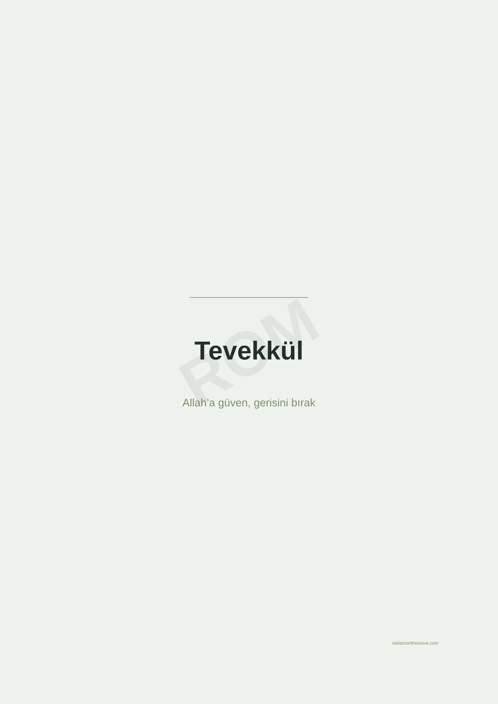 Tevekkül · Adaçayı — ROM dijital ürün önizlemesi (filigranlı)