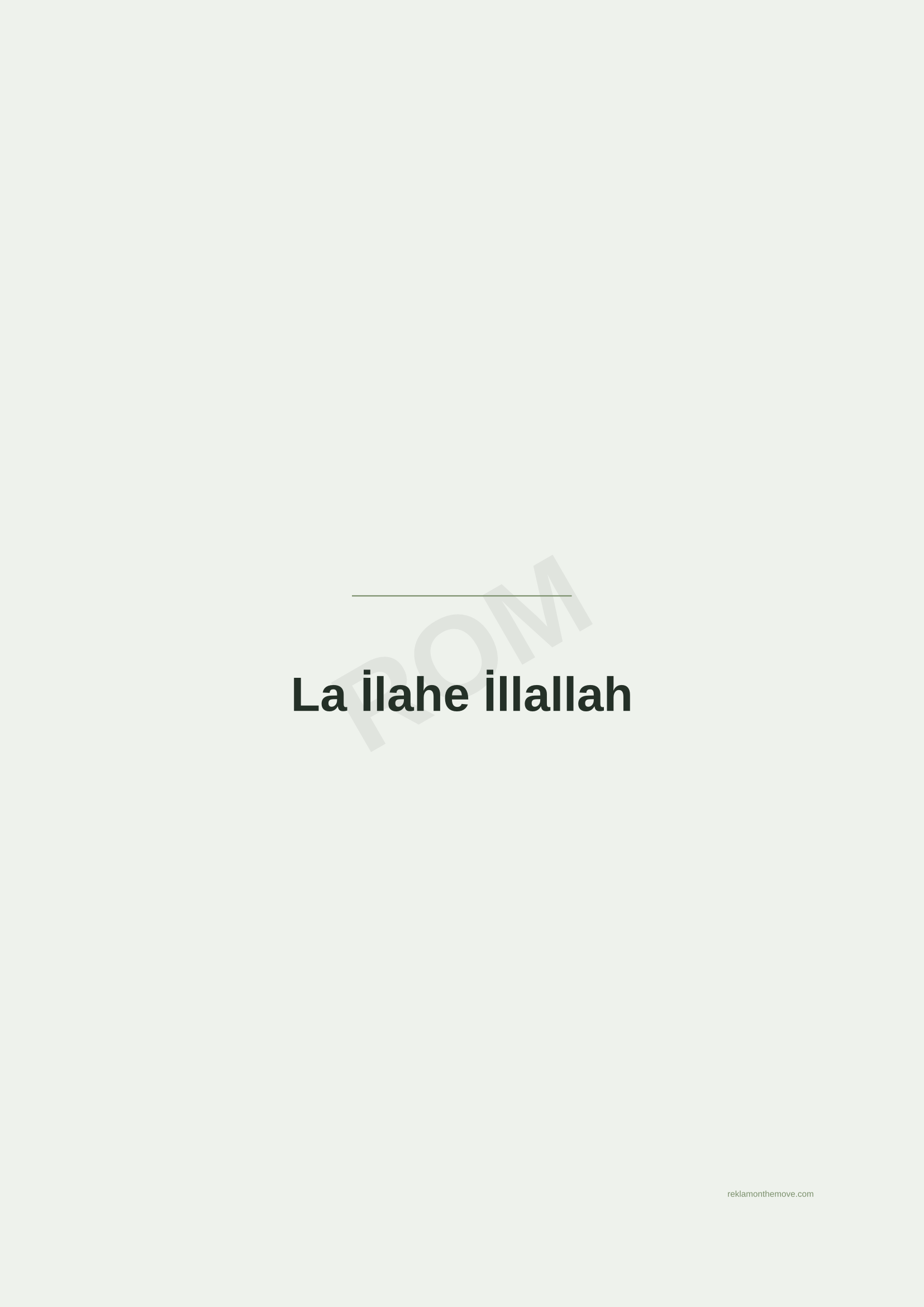 La İlahe İllallah · Adaçayı — ROM dijital ürün önizlemesi (filigranlı)