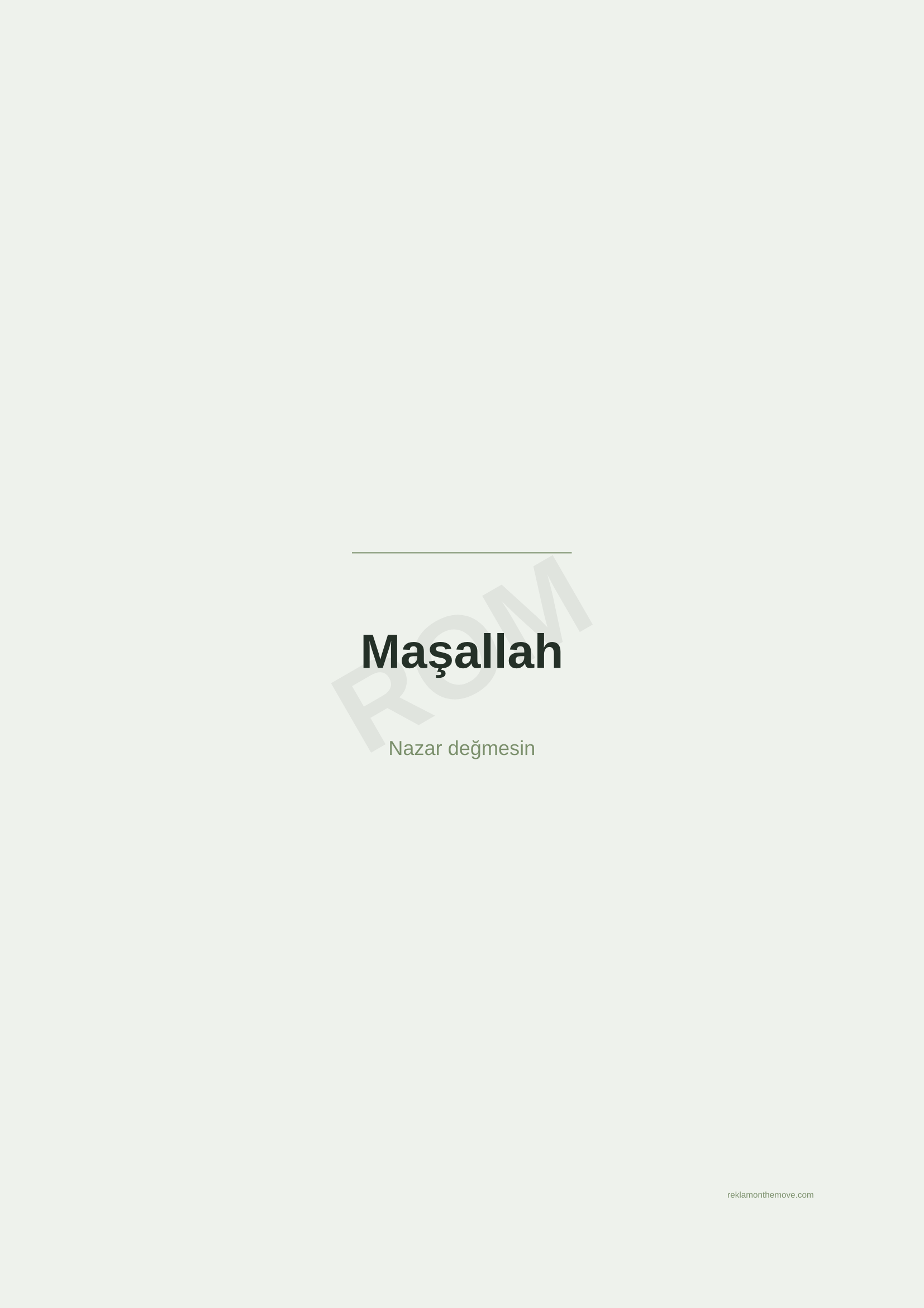 Maşallah · Adaçayı — ROM dijital ürün önizlemesi (filigranlı)