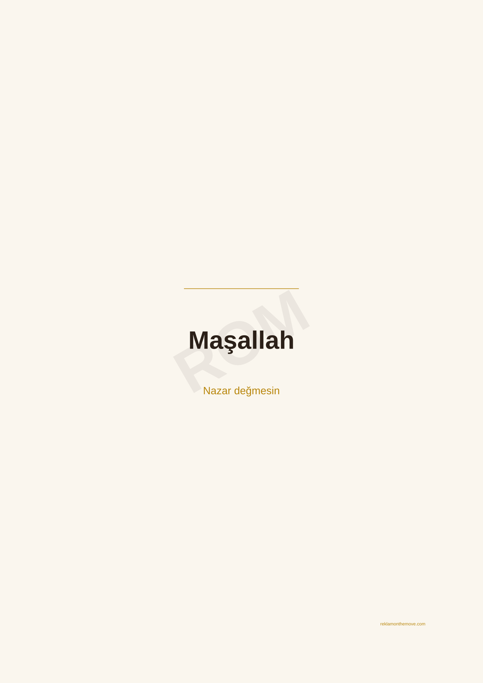 Maşallah · Espresso — ROM dijital ürün önizlemesi (filigranlı)