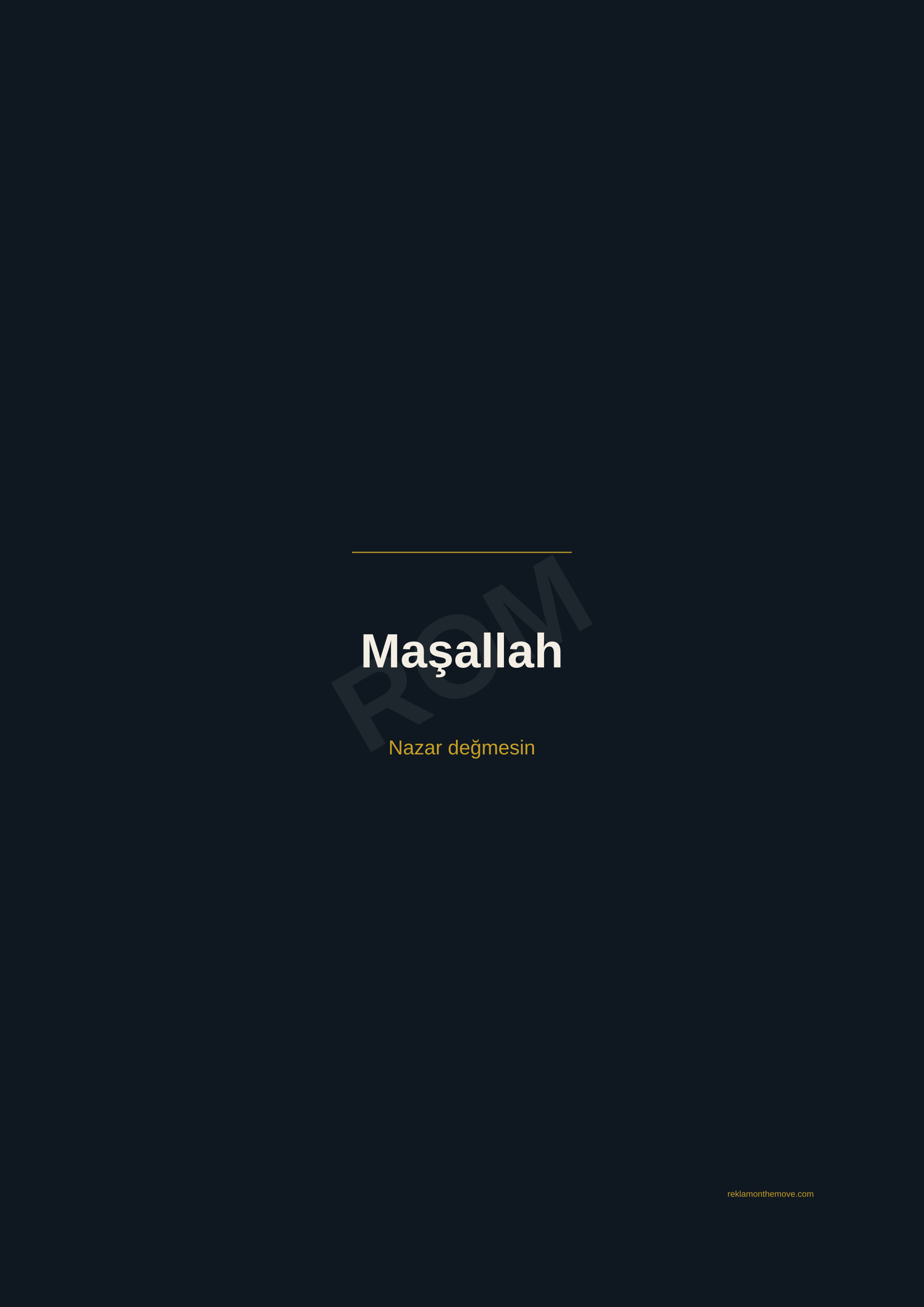 Maşallah · Gece — ROM dijital ürün önizlemesi (filigranlı)