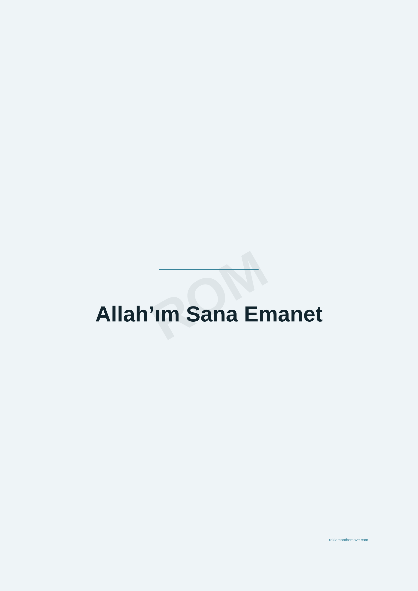 Allah'ım Sana Emanet · Okyanus — ROM dijital ürün önizlemesi (filigranlı)