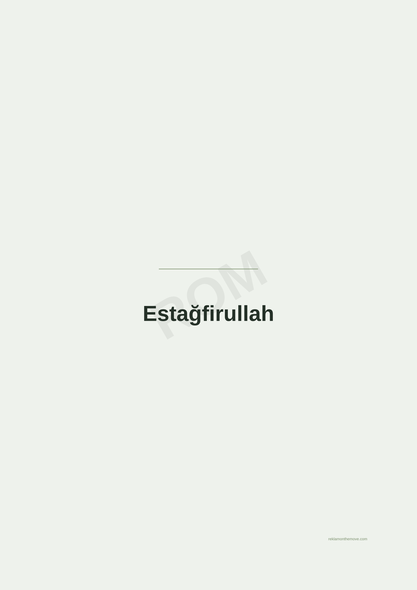 Estağfirullah · Adaçayı — ROM dijital ürün önizlemesi (filigranlı)