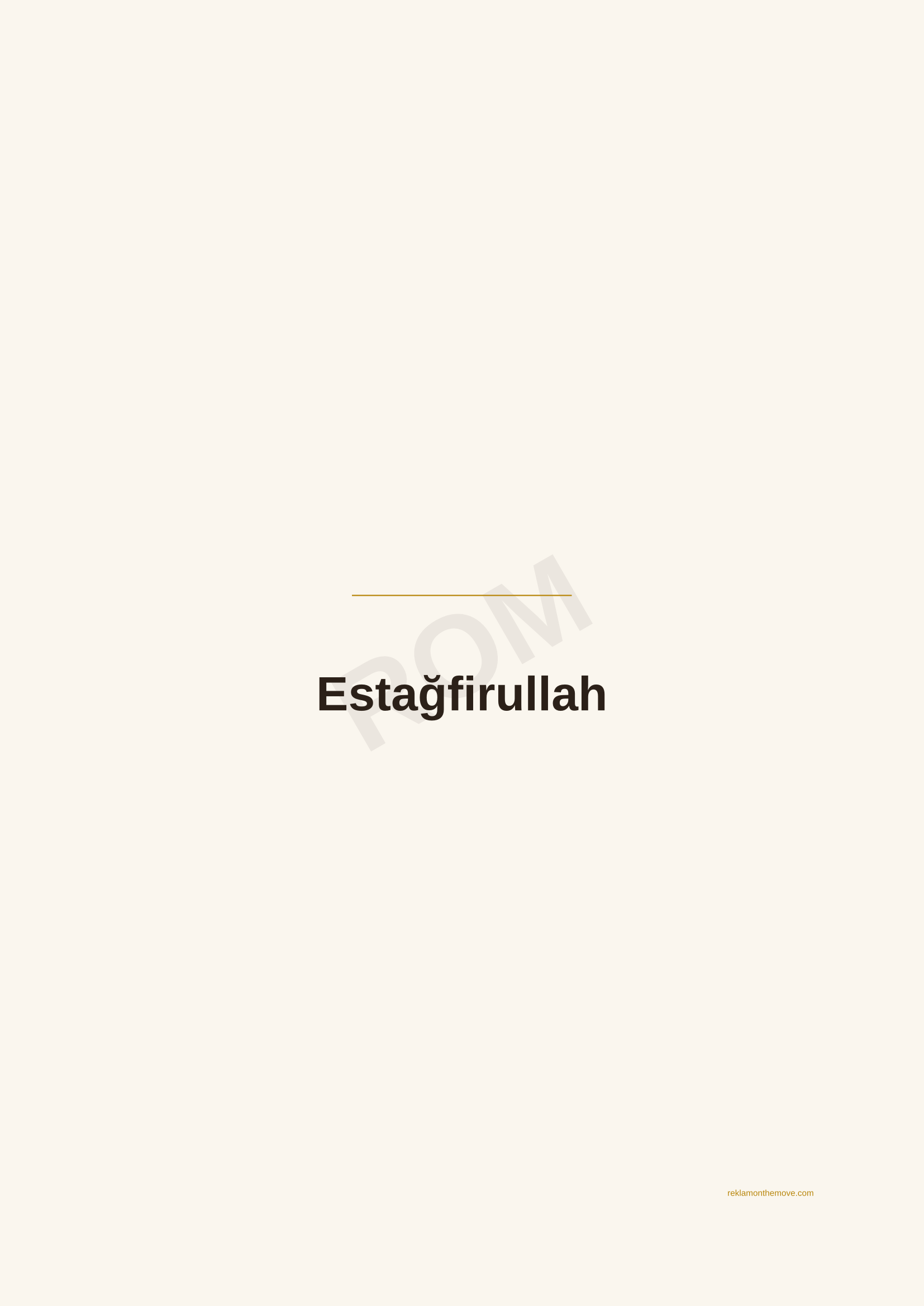 Estağfirullah · Espresso — ROM dijital ürün önizlemesi (filigranlı)