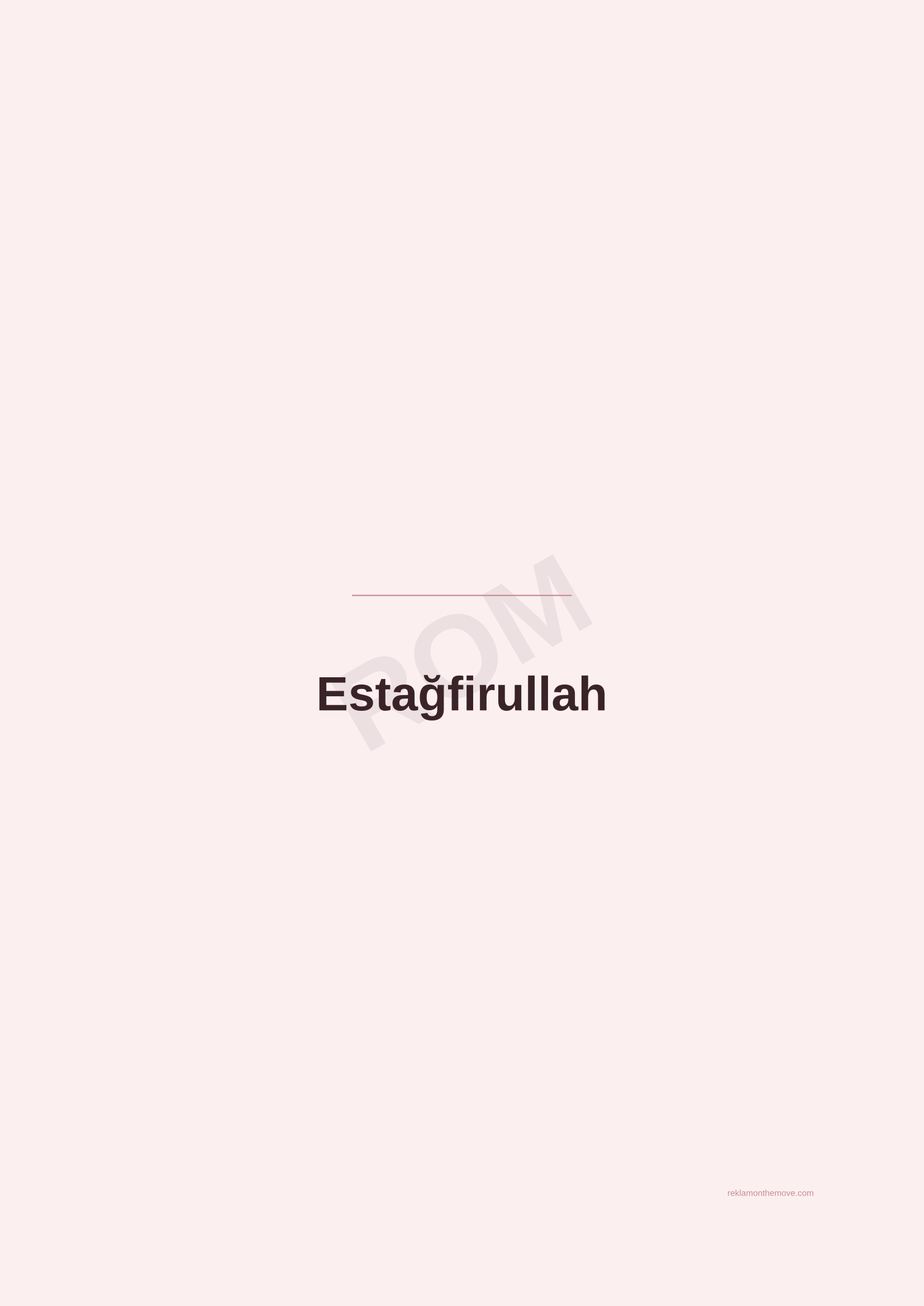 Estağfirullah · Gül — ROM dijital ürün önizlemesi (filigranlı)