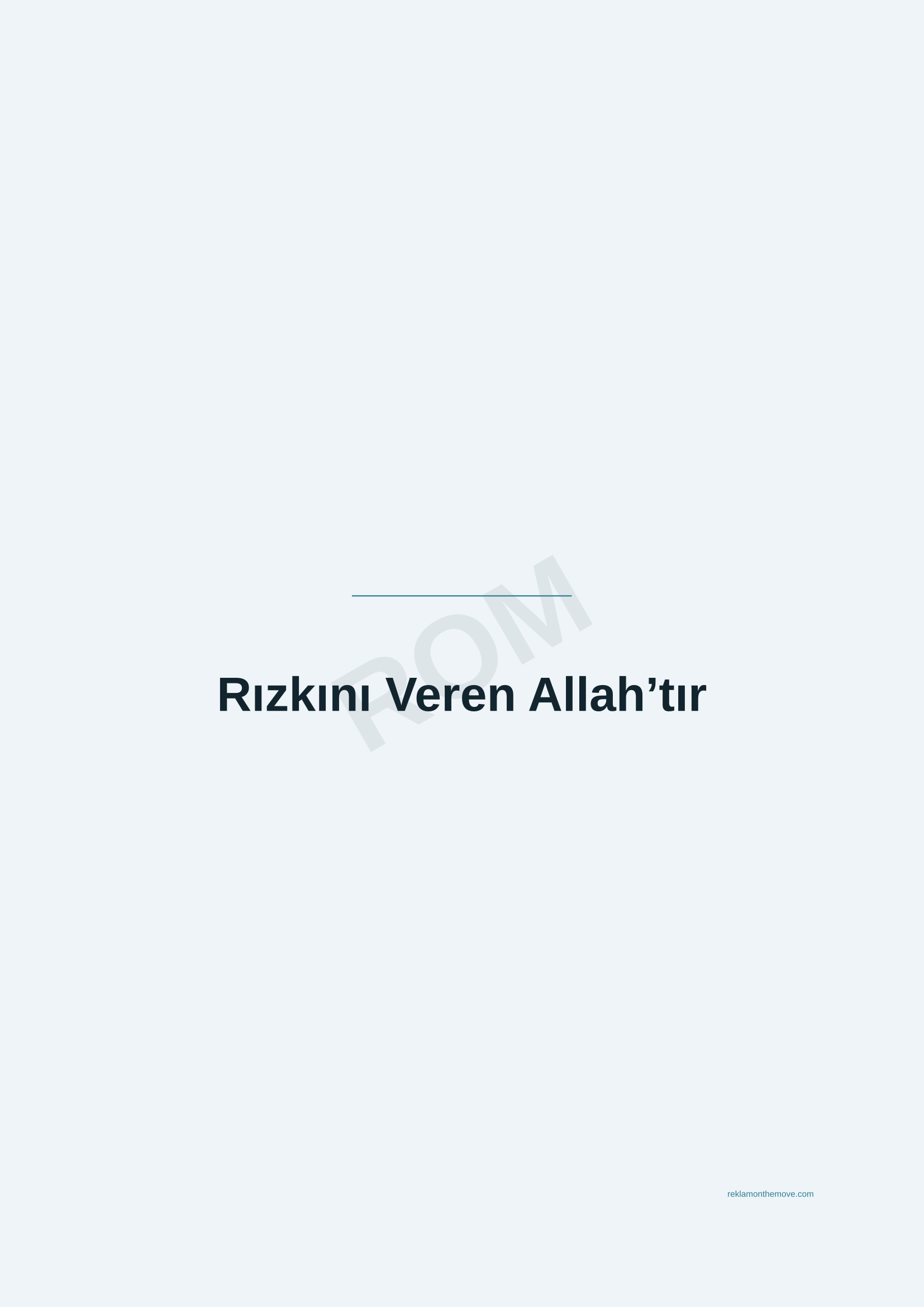 Rızkını Veren Allah'tır · Okyanus — ROM dijital ürün önizlemesi (filigranlı)