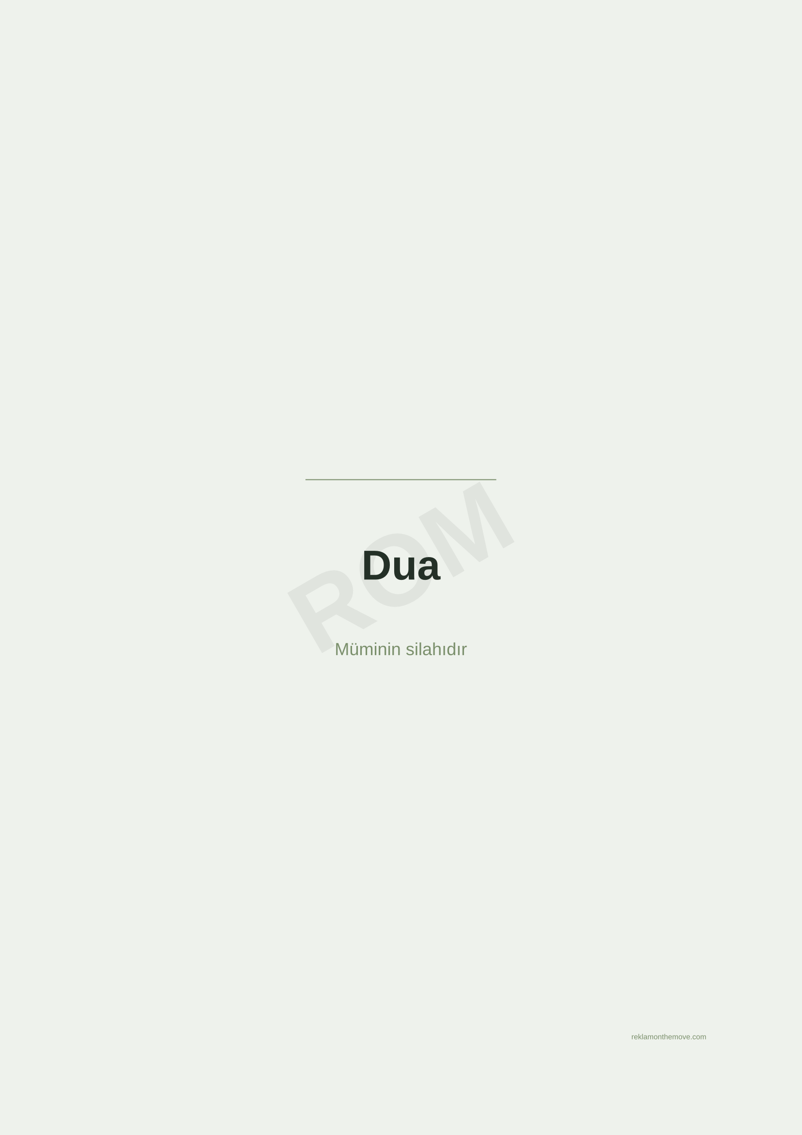 Dua · Adaçayı — ROM dijital ürün önizlemesi (filigranlı)