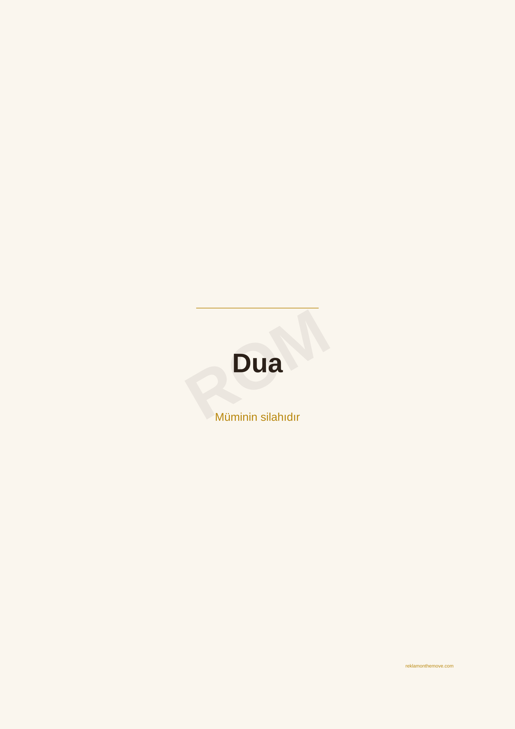 Dua · Espresso — ROM dijital ürün önizlemesi (filigranlı)