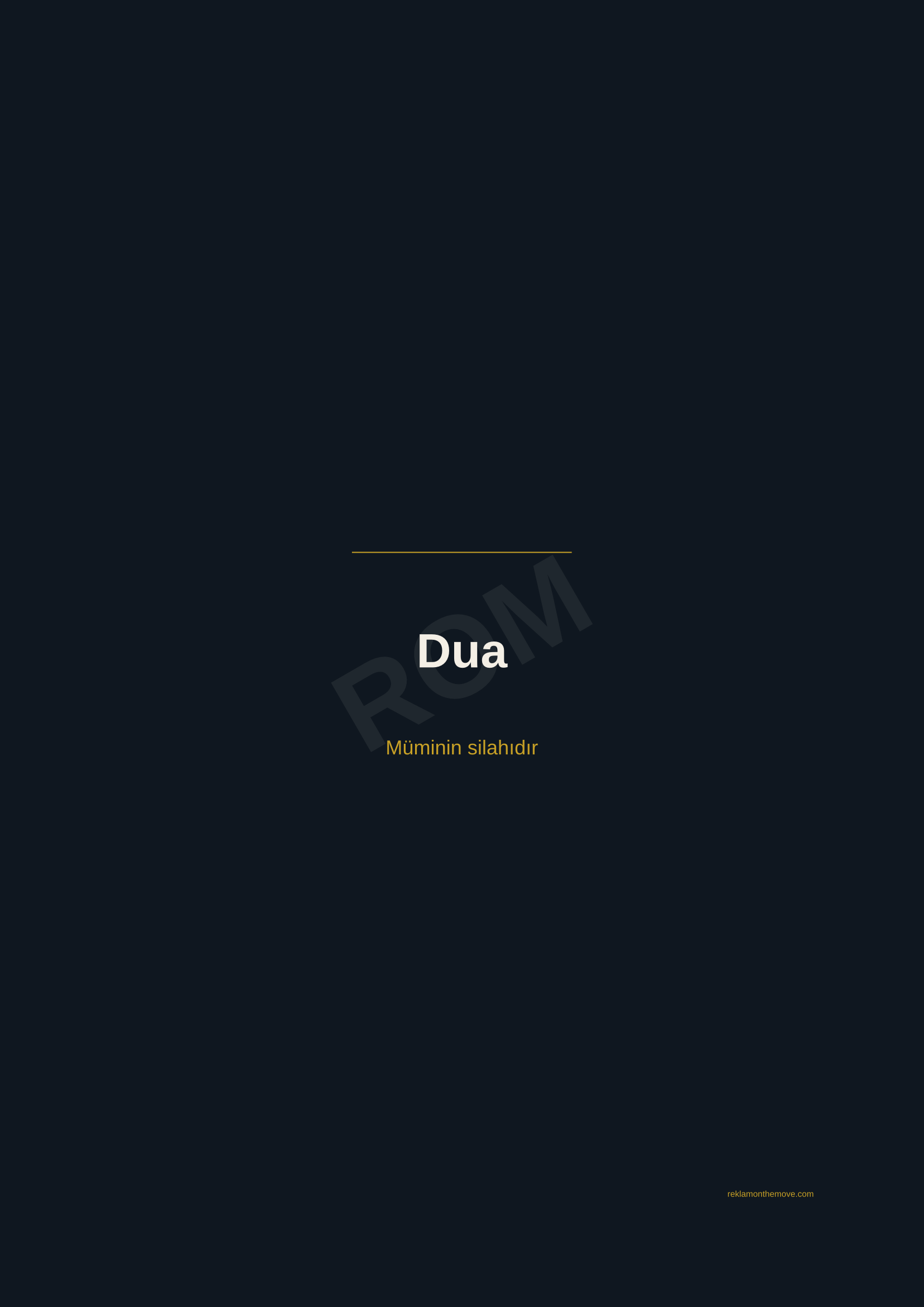 Dua · Gece — ROM dijital ürün önizlemesi (filigranlı)