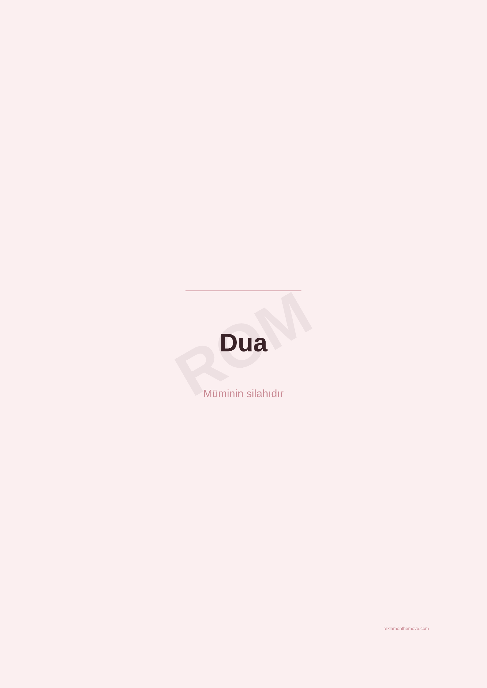 Dua · Gül — ROM dijital ürün önizlemesi (filigranlı)