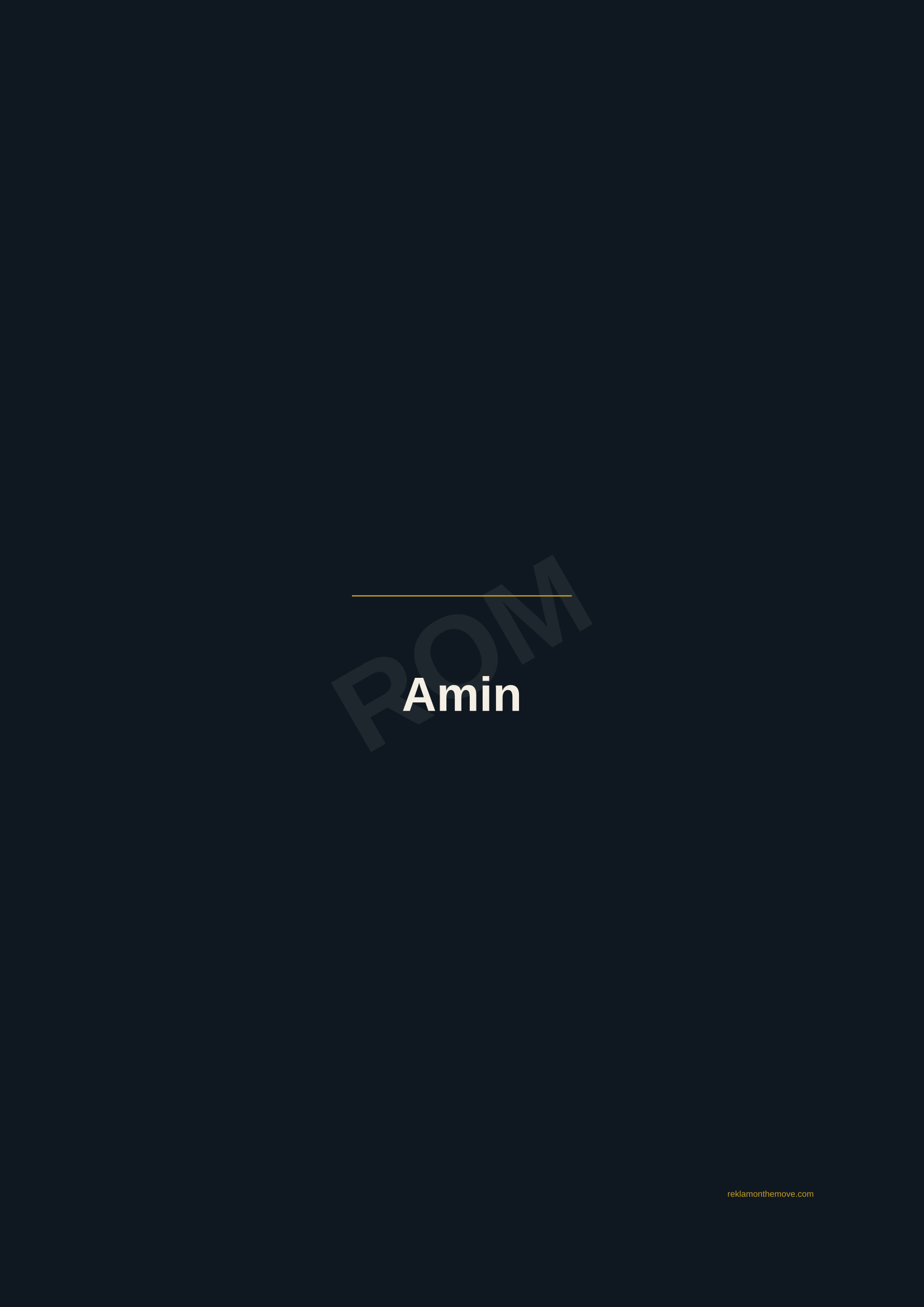 Amin · Gece — ROM dijital ürün önizlemesi (filigranlı)