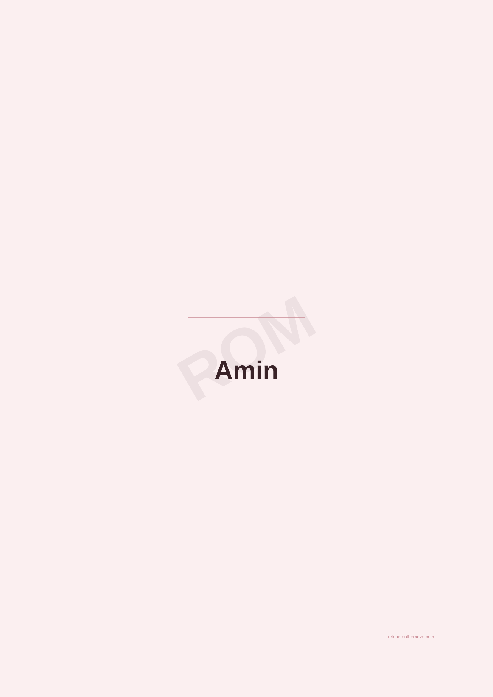 Amin · Gül — ROM dijital ürün önizlemesi (filigranlı)