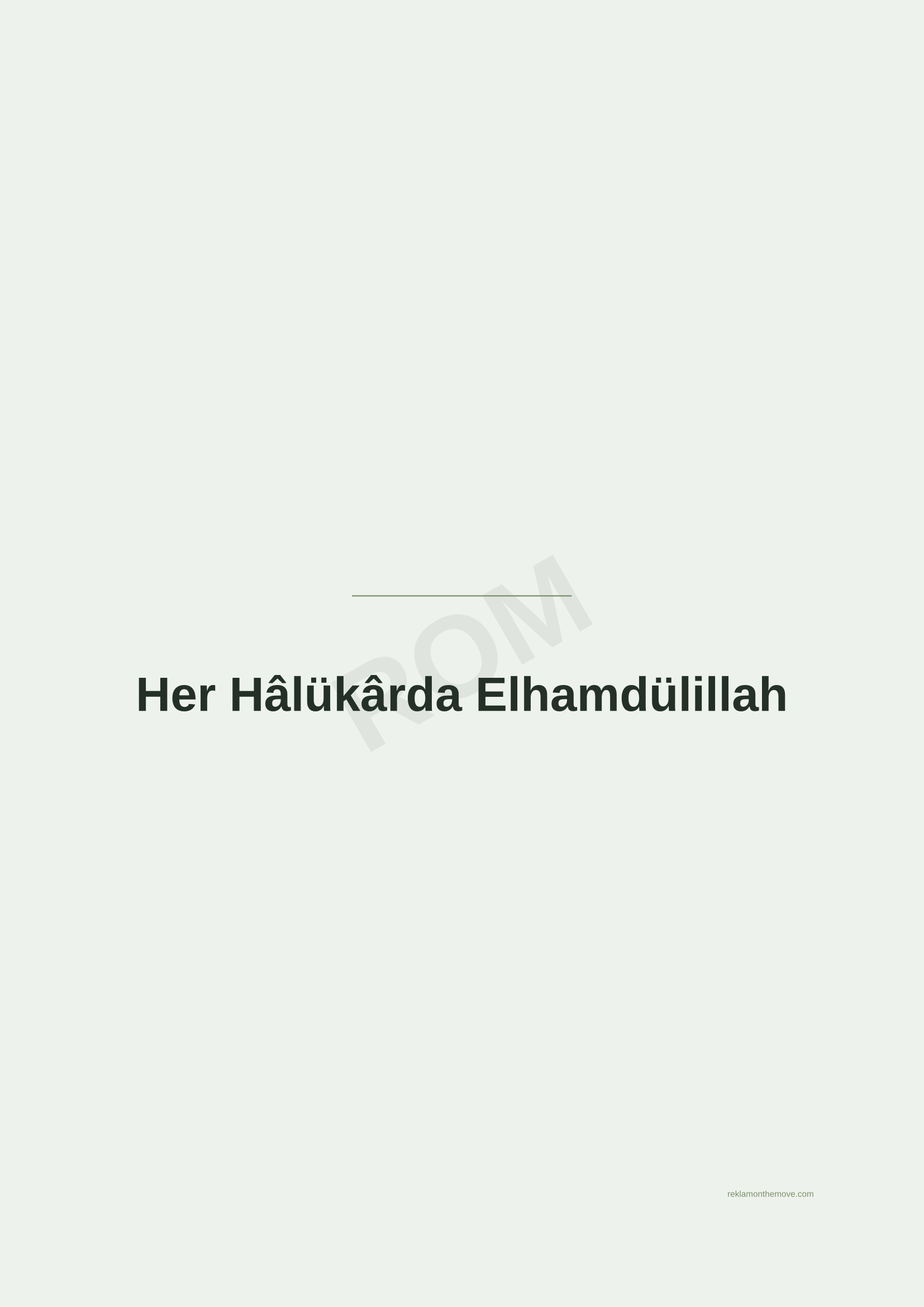 Her Hâlükârda Elhamdülillah · Adaçayı — ROM dijital ürün önizlemesi (filigranlı)