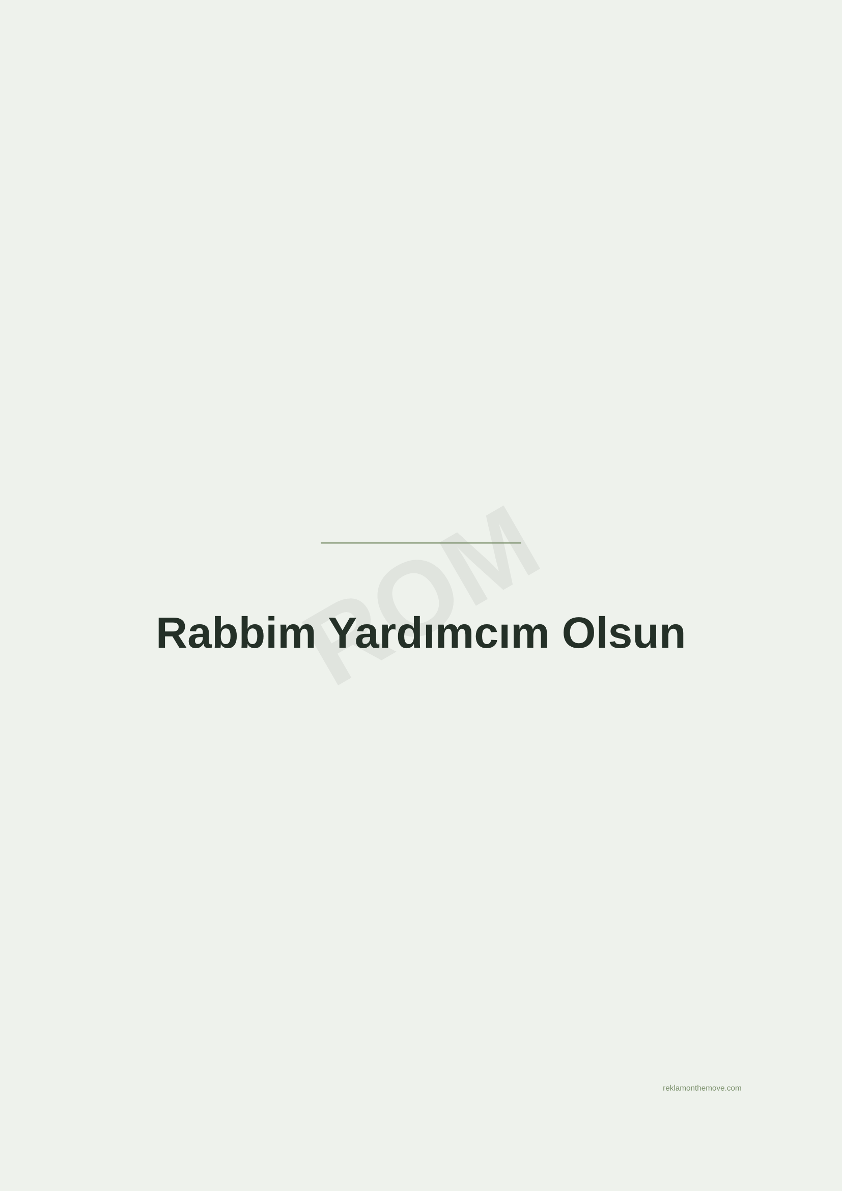Rabbim Yardımcım Olsun · Adaçayı — ROM dijital ürün önizlemesi (filigranlı)