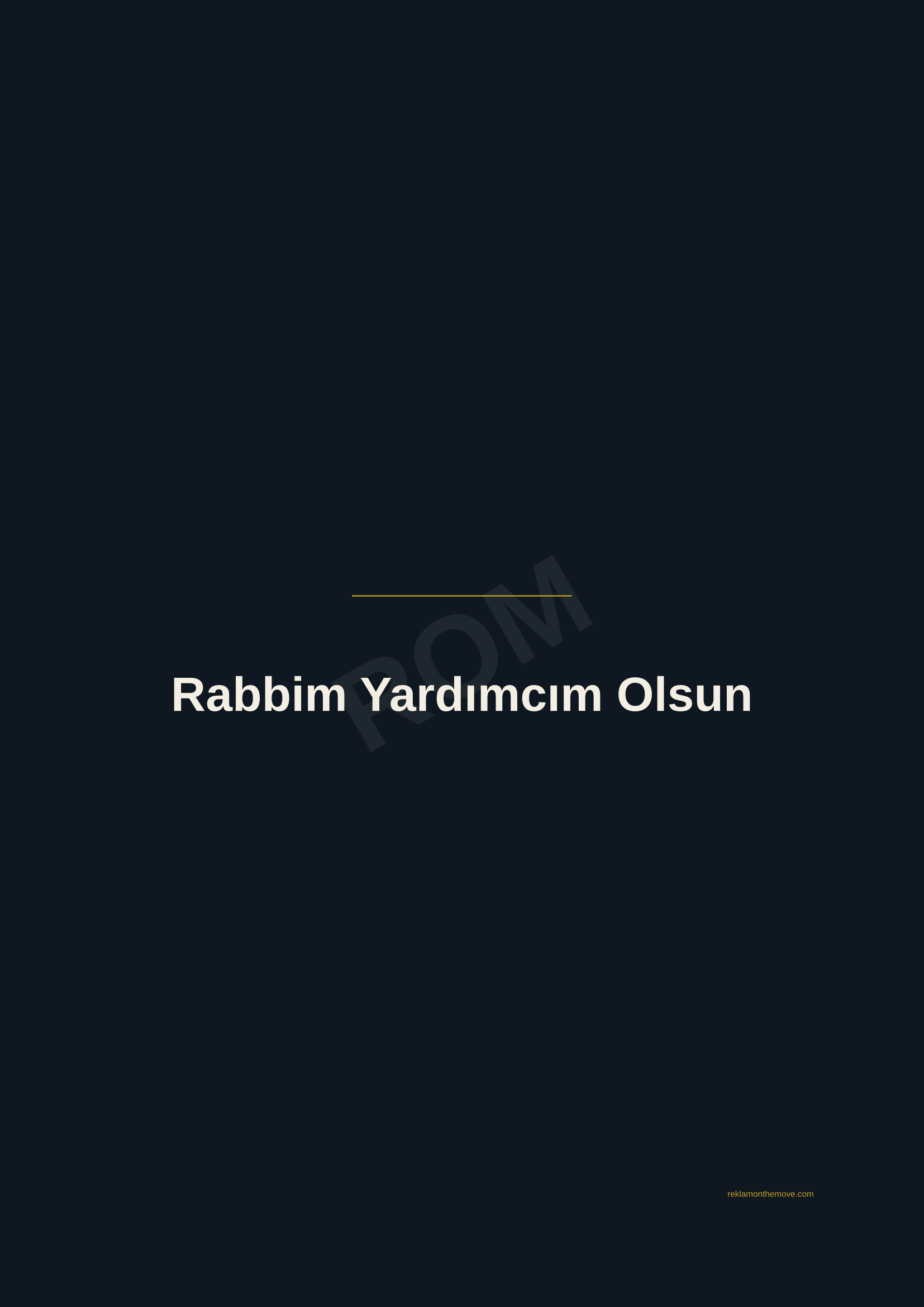 Rabbim Yardımcım Olsun · Gece — ROM dijital ürün önizlemesi (filigranlı)