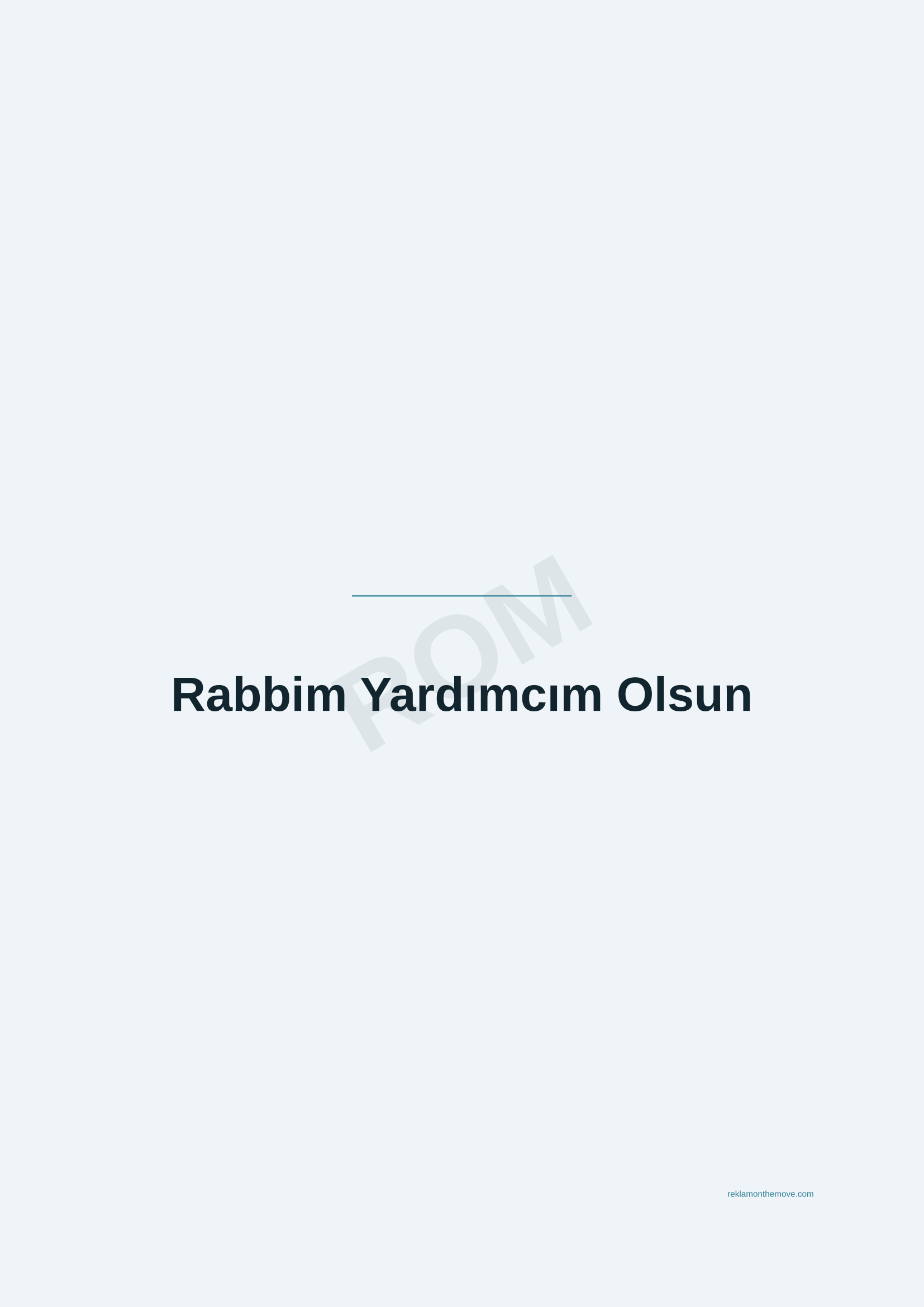 Rabbim Yardımcım Olsun · Okyanus — ROM dijital ürün önizlemesi (filigranlı)