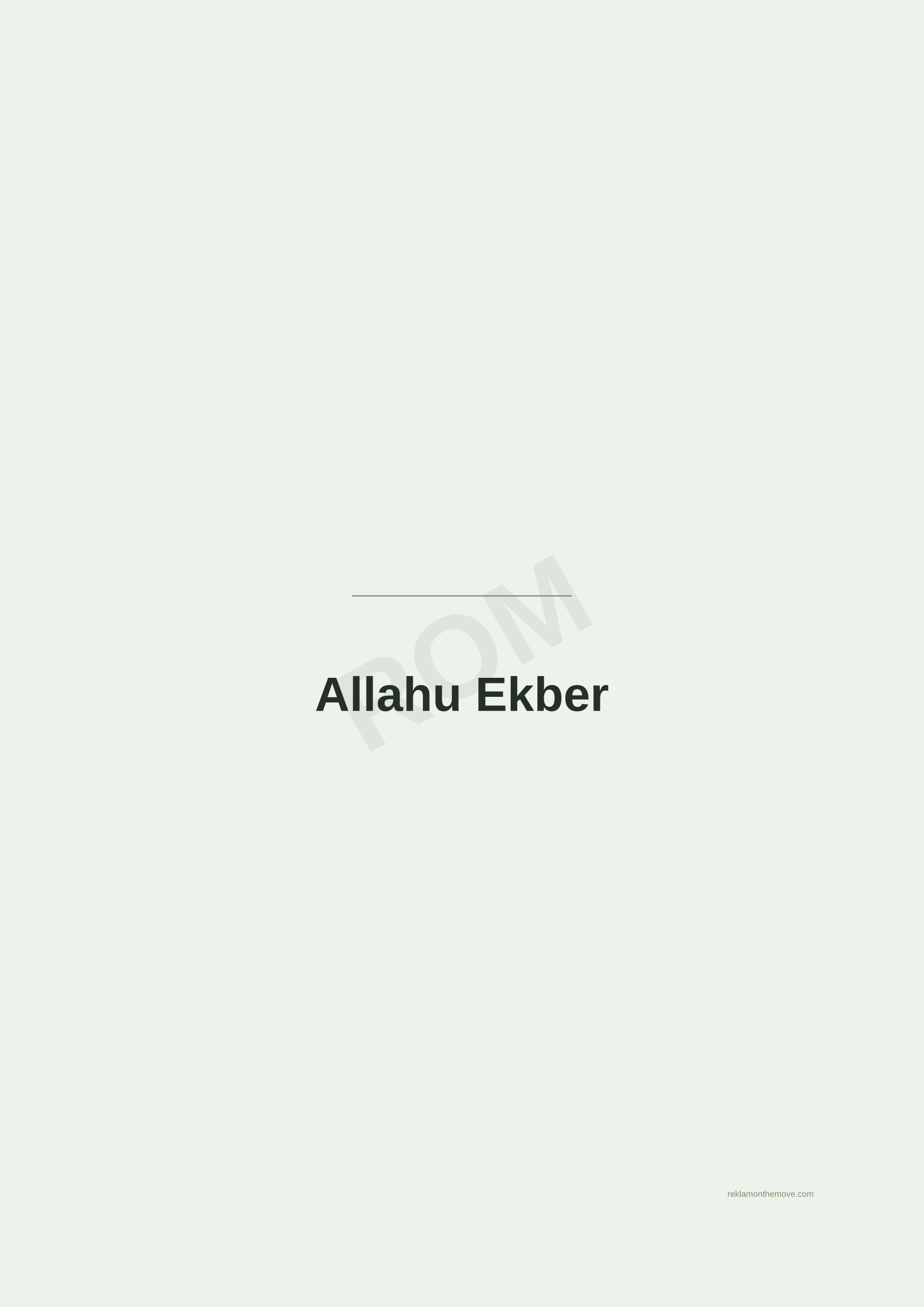Allahu Ekber · Adaçayı — ROM dijital ürün önizlemesi (filigranlı)