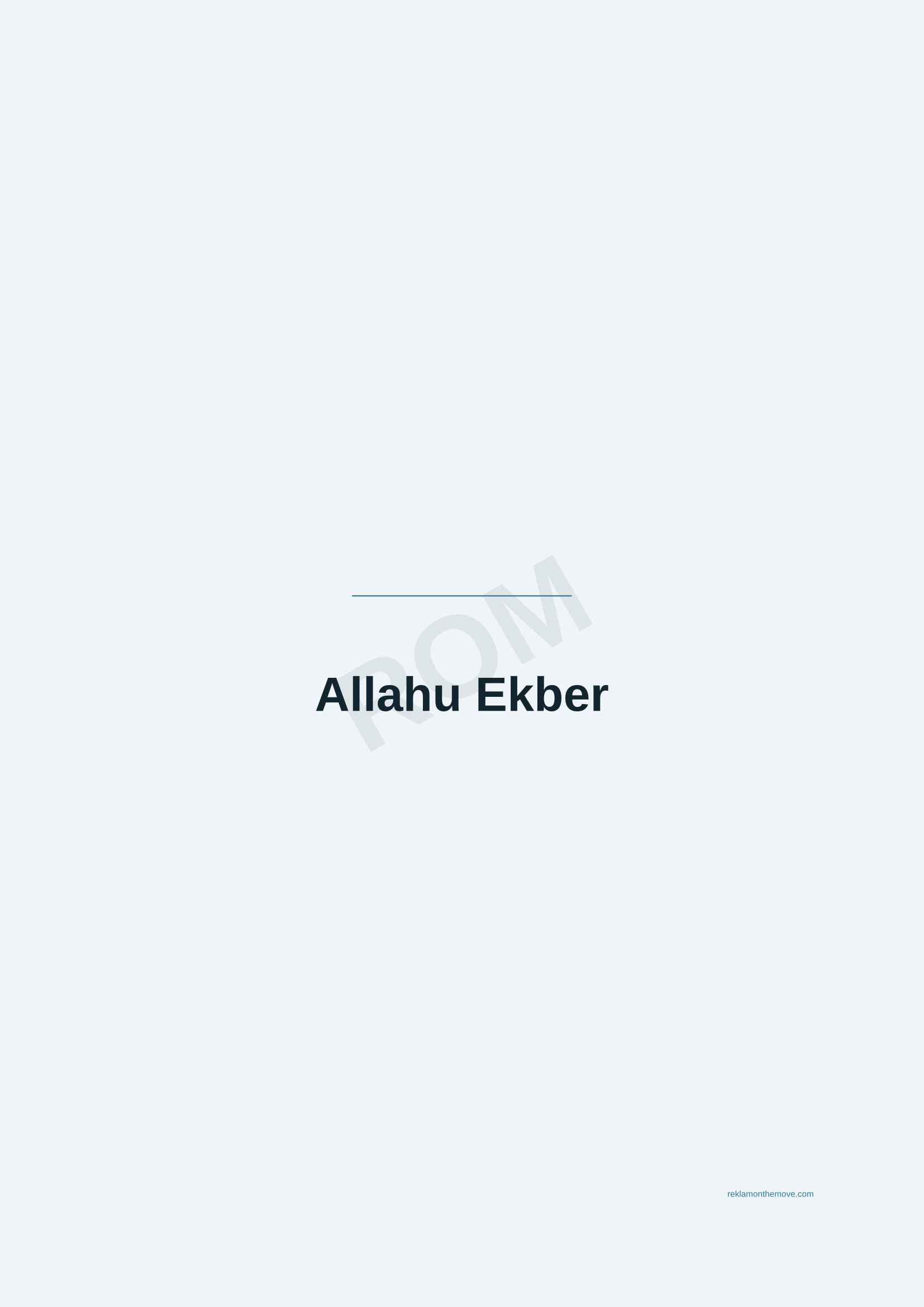 Allahu Ekber · Okyanus — ROM dijital ürün önizlemesi (filigranlı)