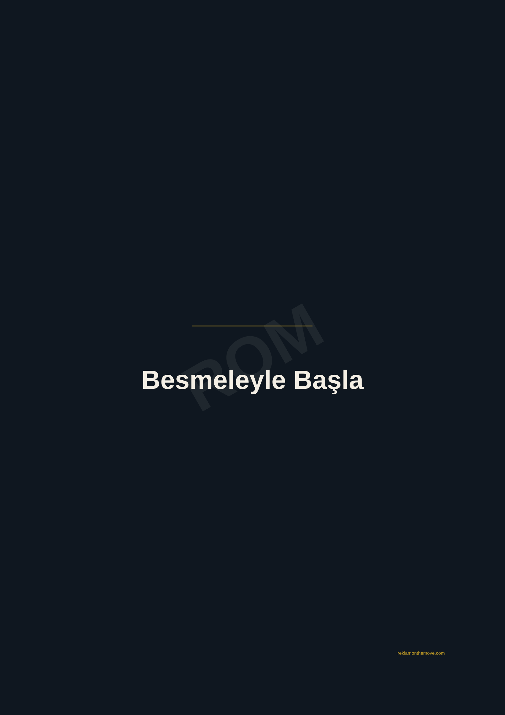 Besmeleyle Başla · Gece — ROM dijital ürün önizlemesi (filigranlı)