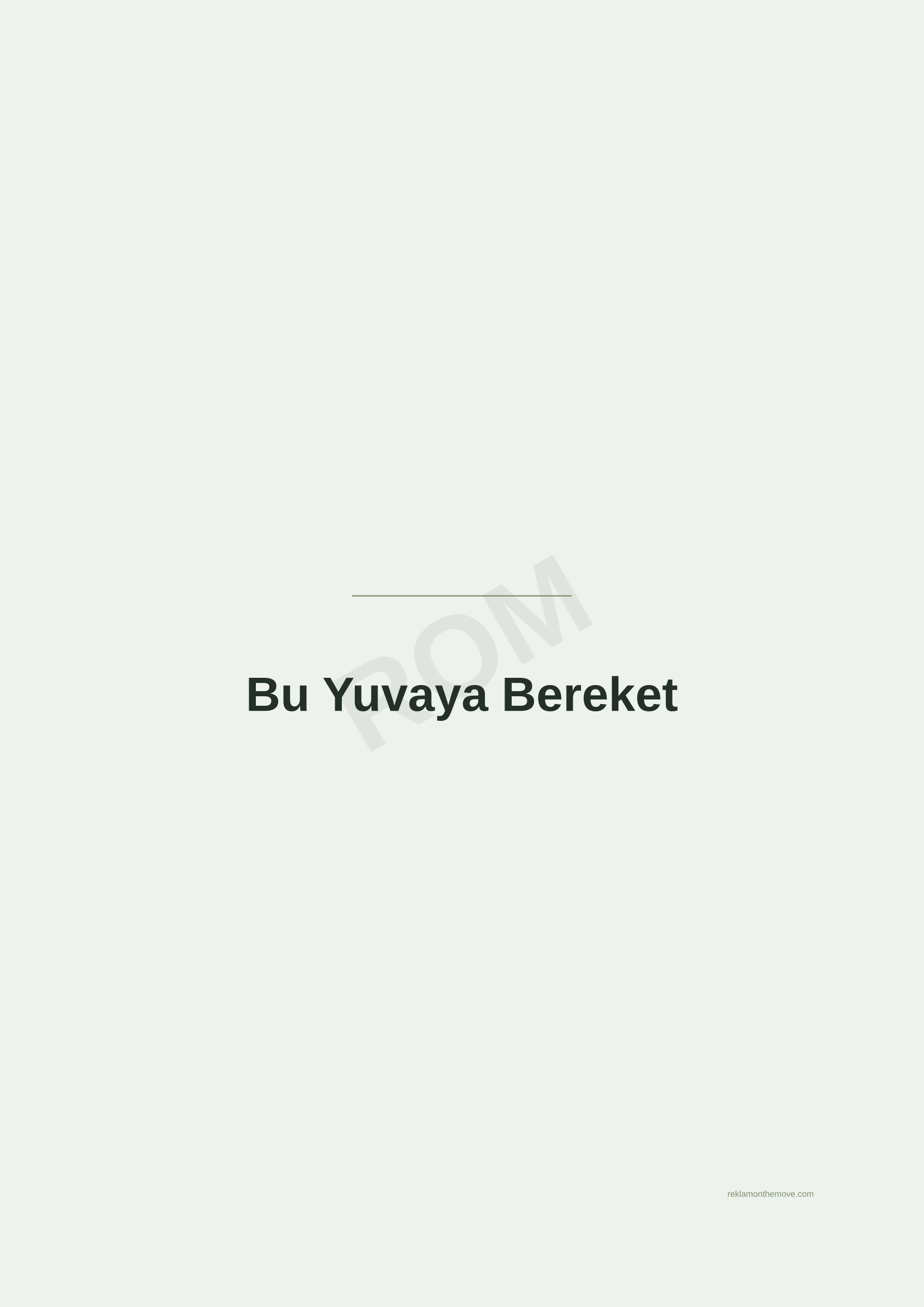 Bu Yuvaya Bereket · Adaçayı — ROM dijital ürün önizlemesi (filigranlı)