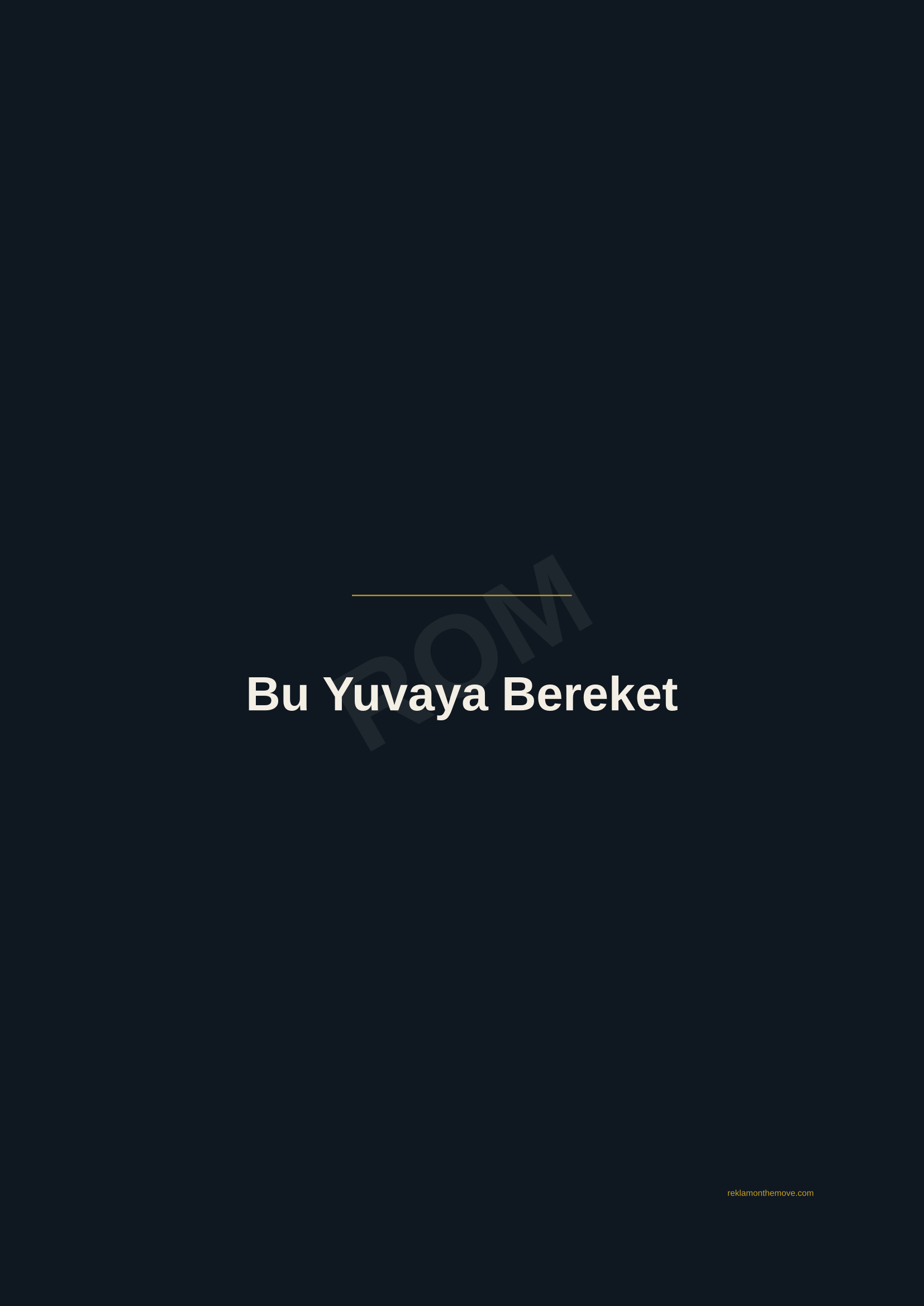 Bu Yuvaya Bereket · Gece — ROM dijital ürün önizlemesi (filigranlı)