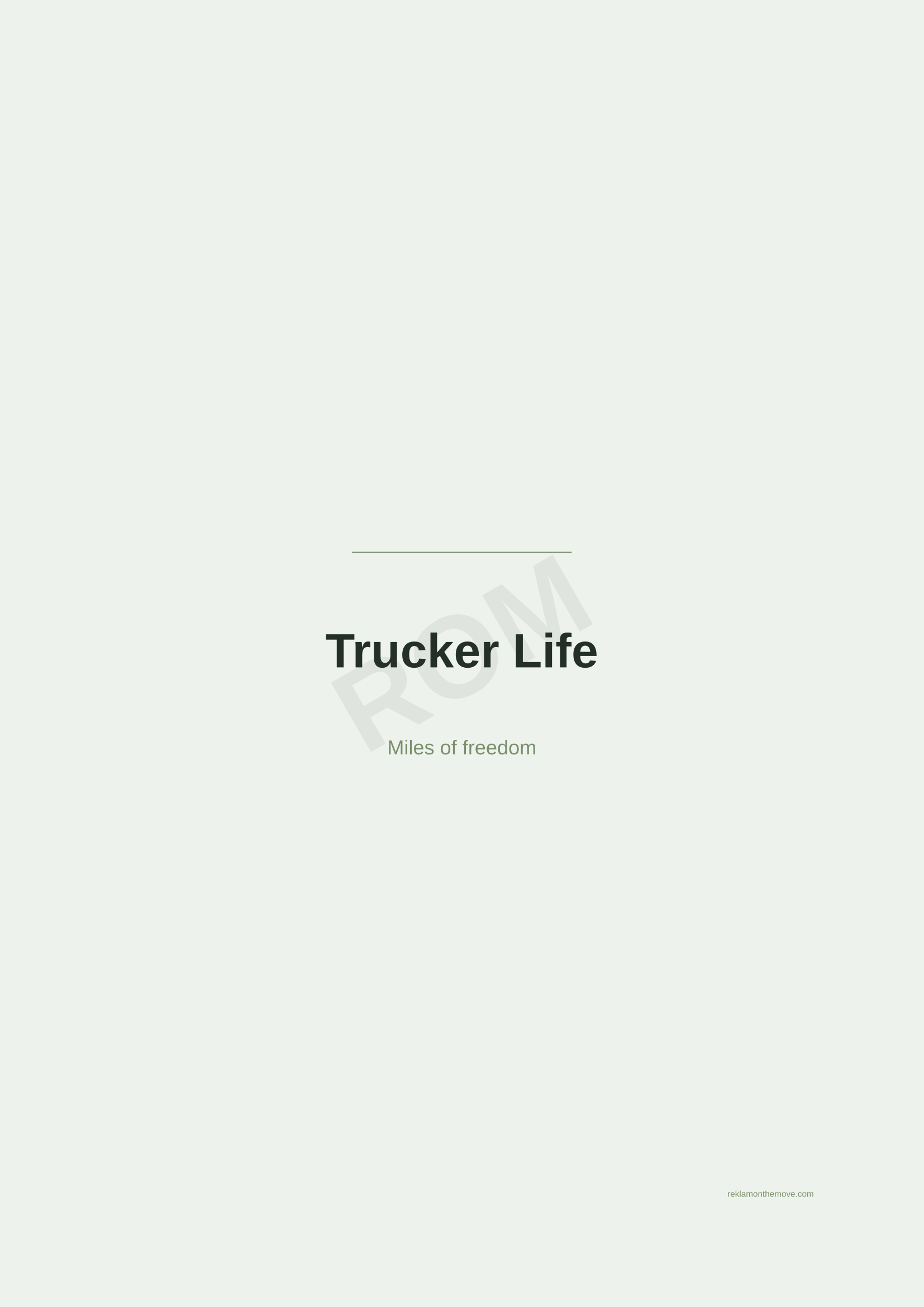 Trucker Life · Adaçayı — ROM dijital ürün önizlemesi (filigranlı)