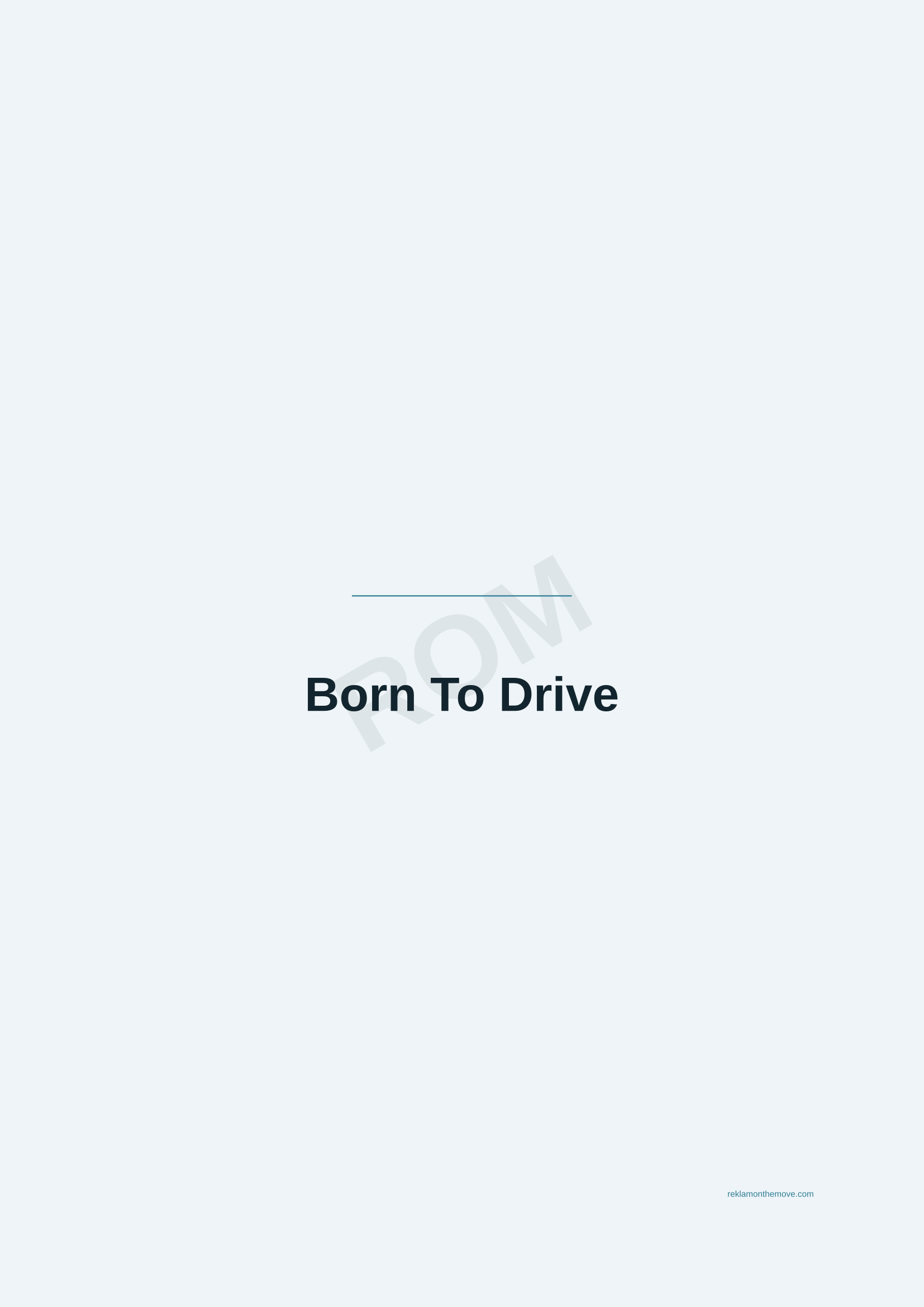 Born To Drive · Okyanus — ROM dijital ürün önizlemesi (filigranlı)