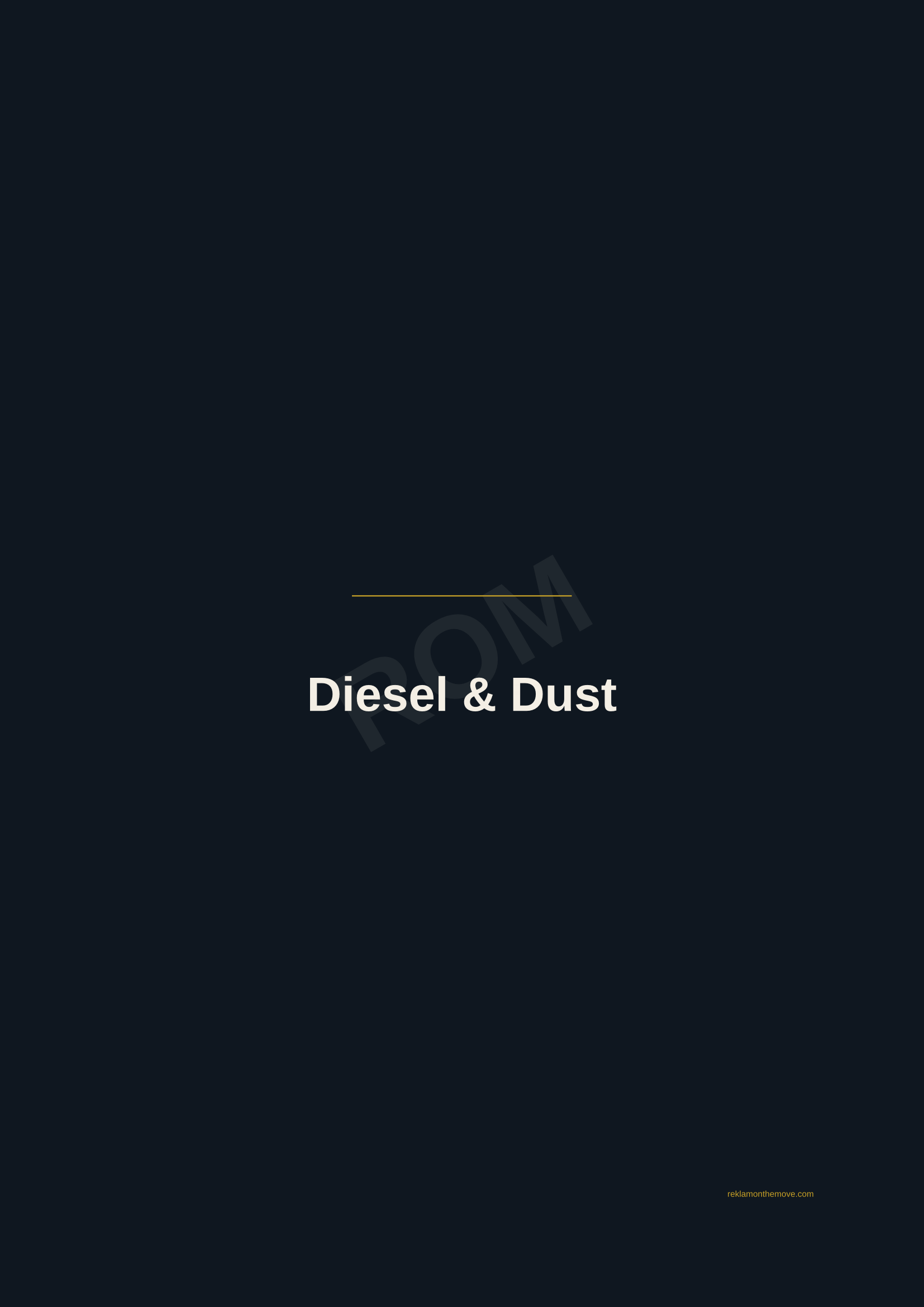 Diesel & Dust · Gece — ROM dijital ürün önizlemesi (filigranlı)