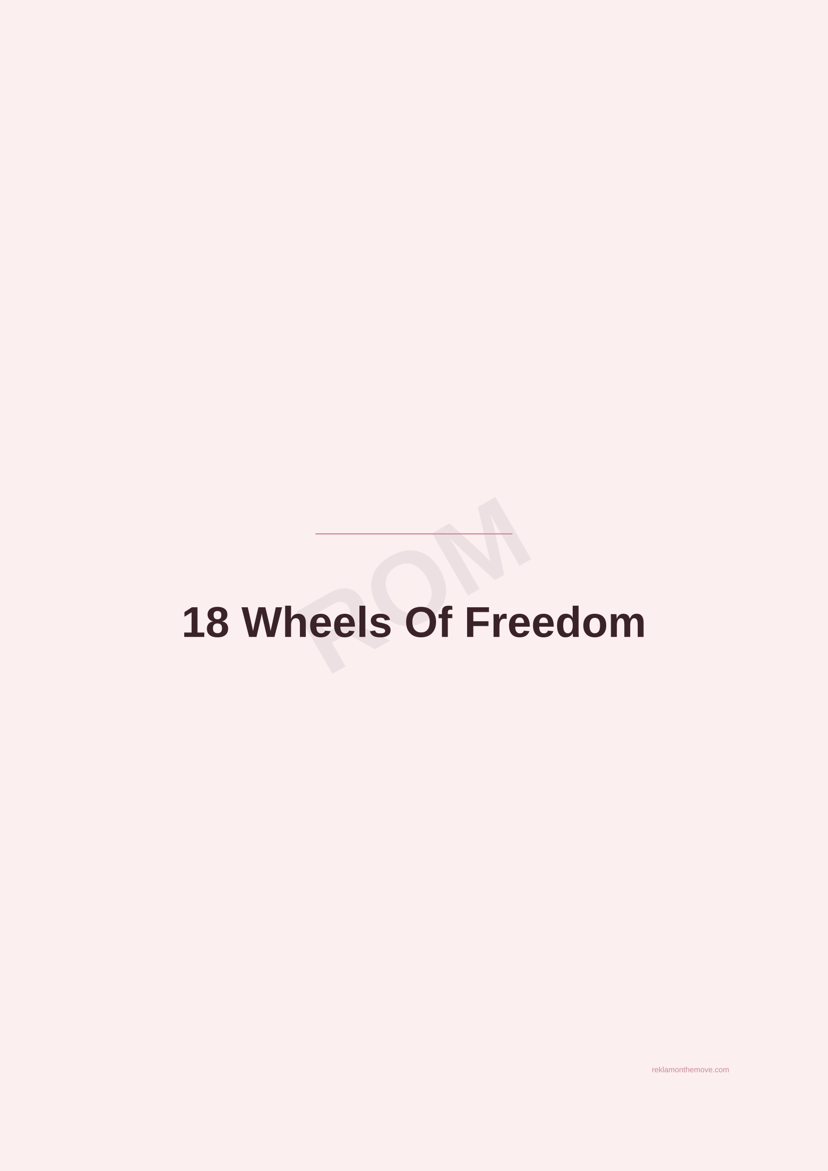 18 Wheels Of Freedom · Gül — ROM dijital ürün önizlemesi (filigranlı)