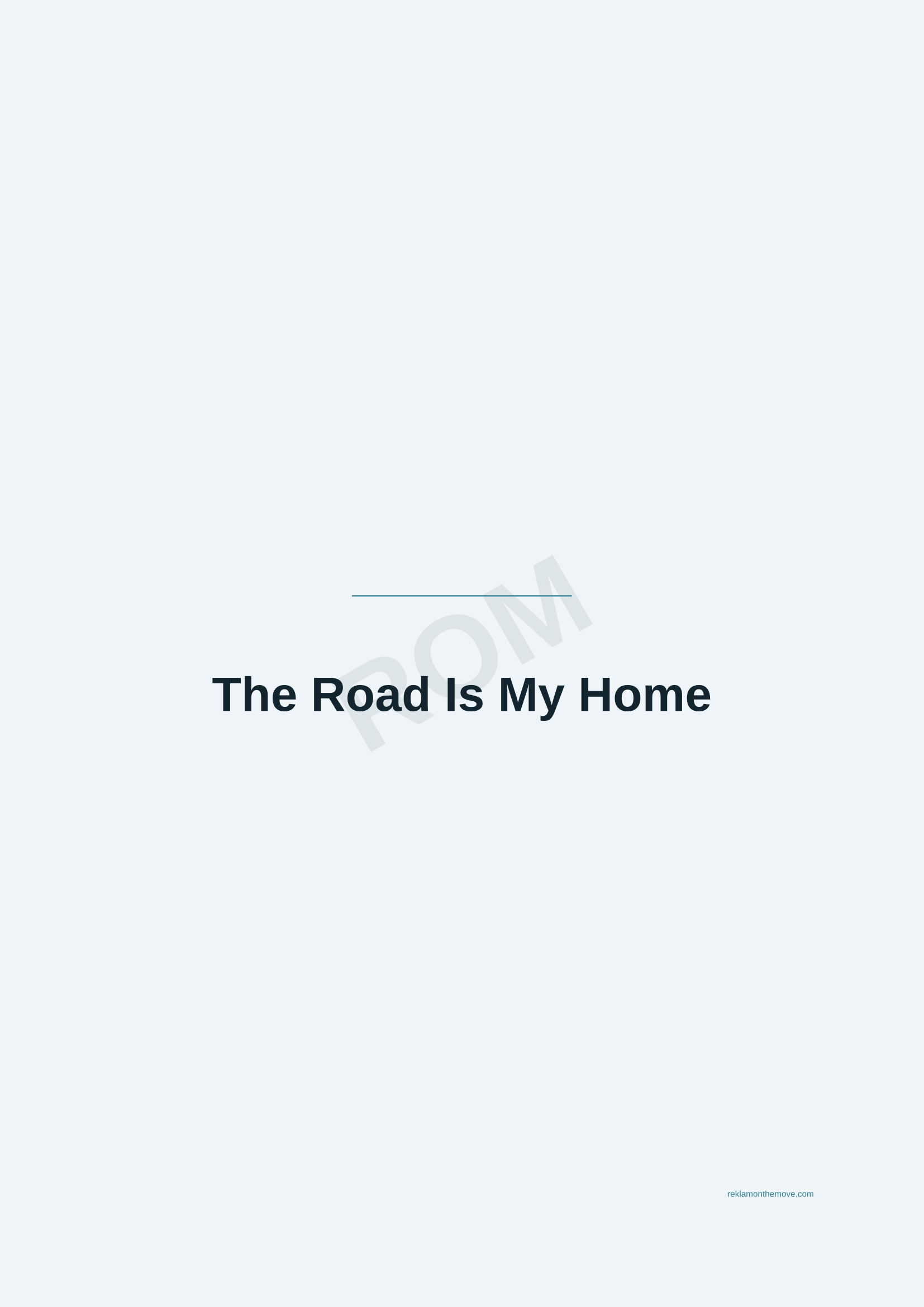 The Road Is My Home · Okyanus — ROM dijital ürün önizlemesi (filigranlı)