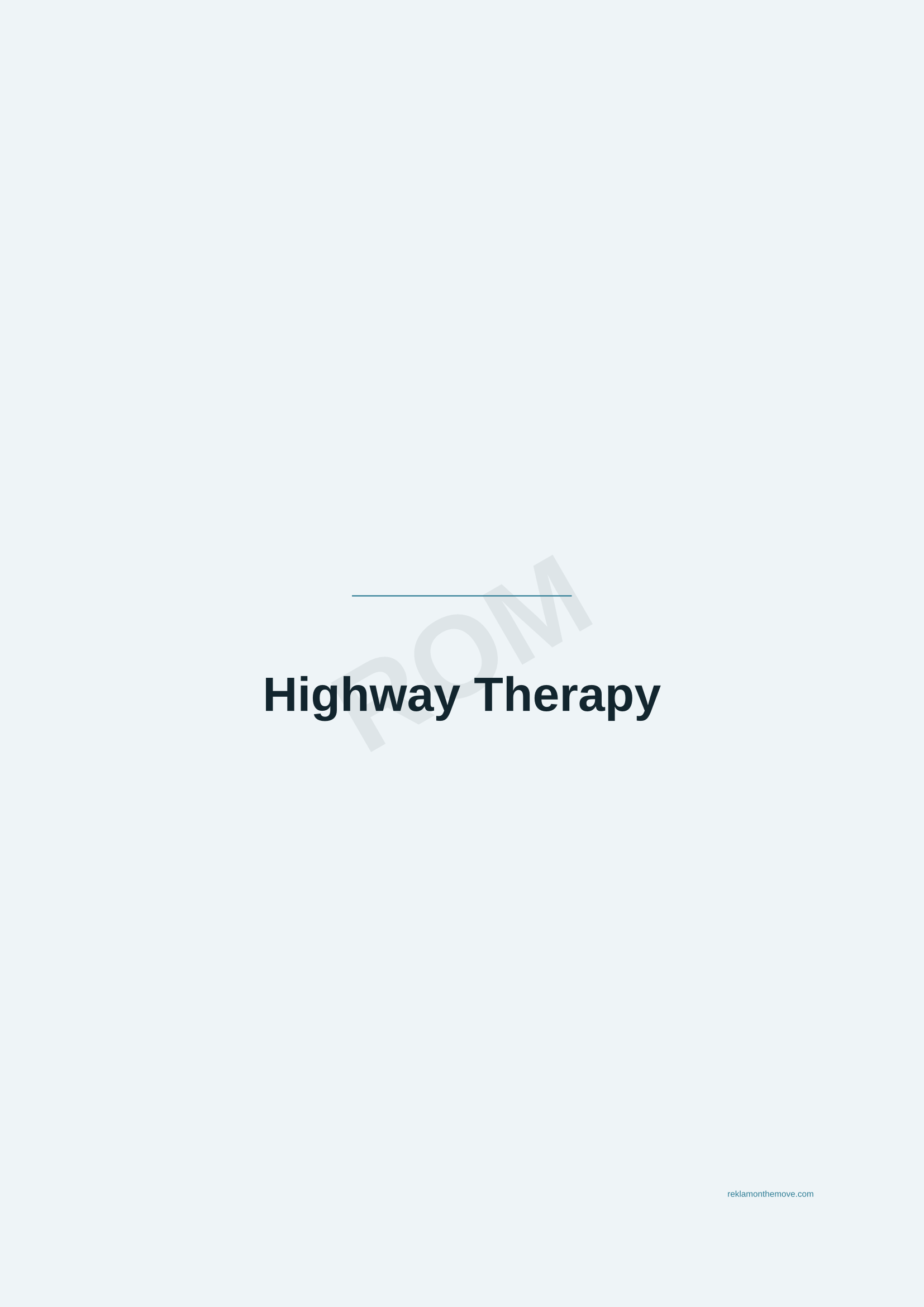 Highway Therapy · Okyanus — ROM dijital ürün önizlemesi (filigranlı)