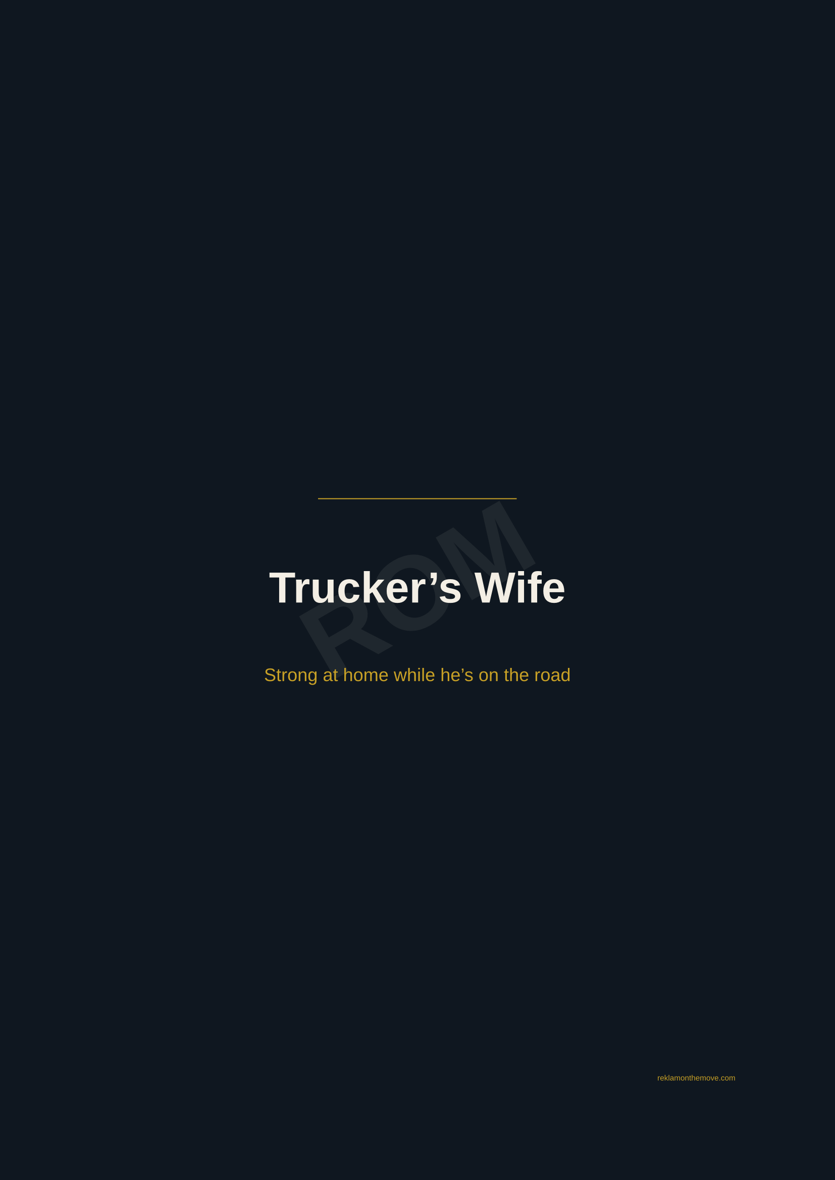 Trucker's Wife · Gece — ROM dijital ürün önizlemesi (filigranlı)