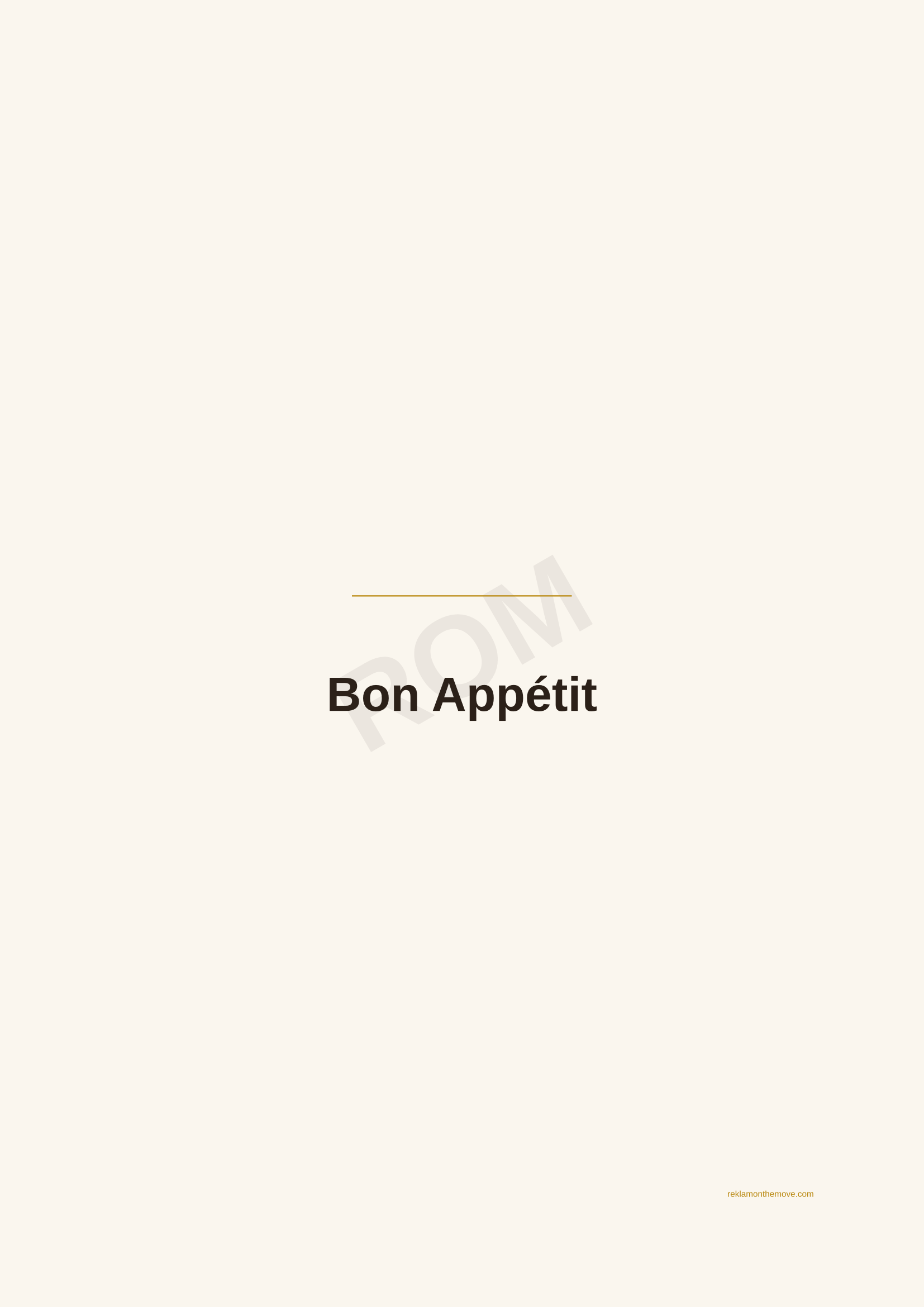 Bon Appétit · Espresso — ROM dijital ürün önizlemesi (filigranlı)