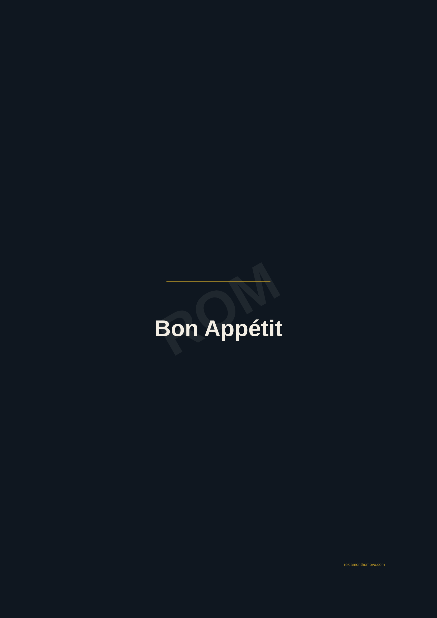 Bon Appétit · Gece — ROM dijital ürün önizlemesi (filigranlı)
