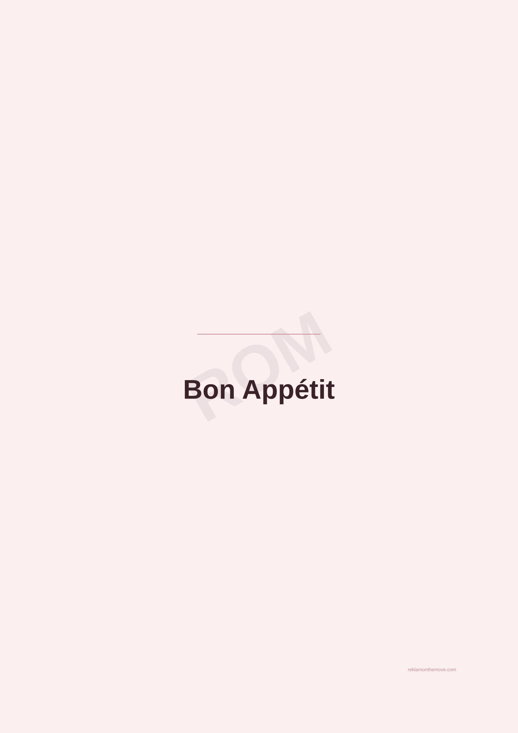 Bon Appétit · Gül — ROM dijital ürün önizlemesi (filigranlı)