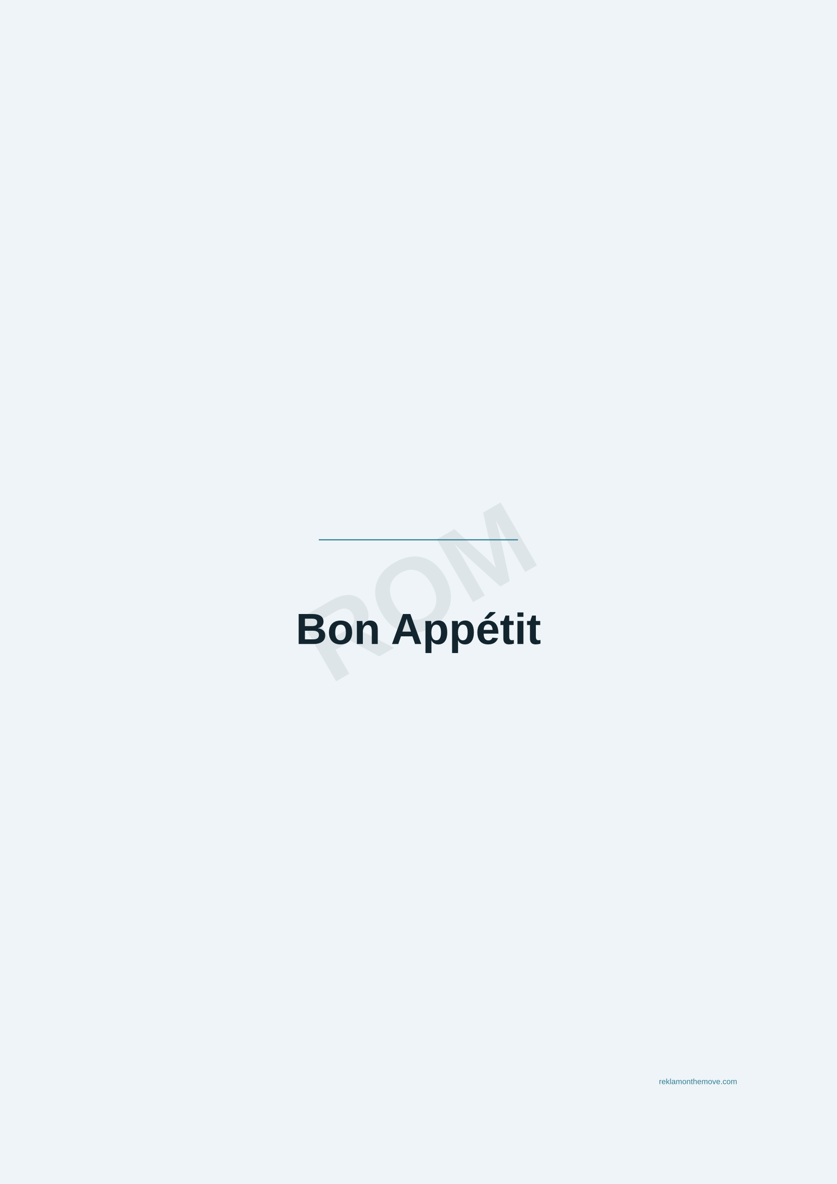 Bon Appétit · Okyanus — ROM dijital ürün önizlemesi (filigranlı)